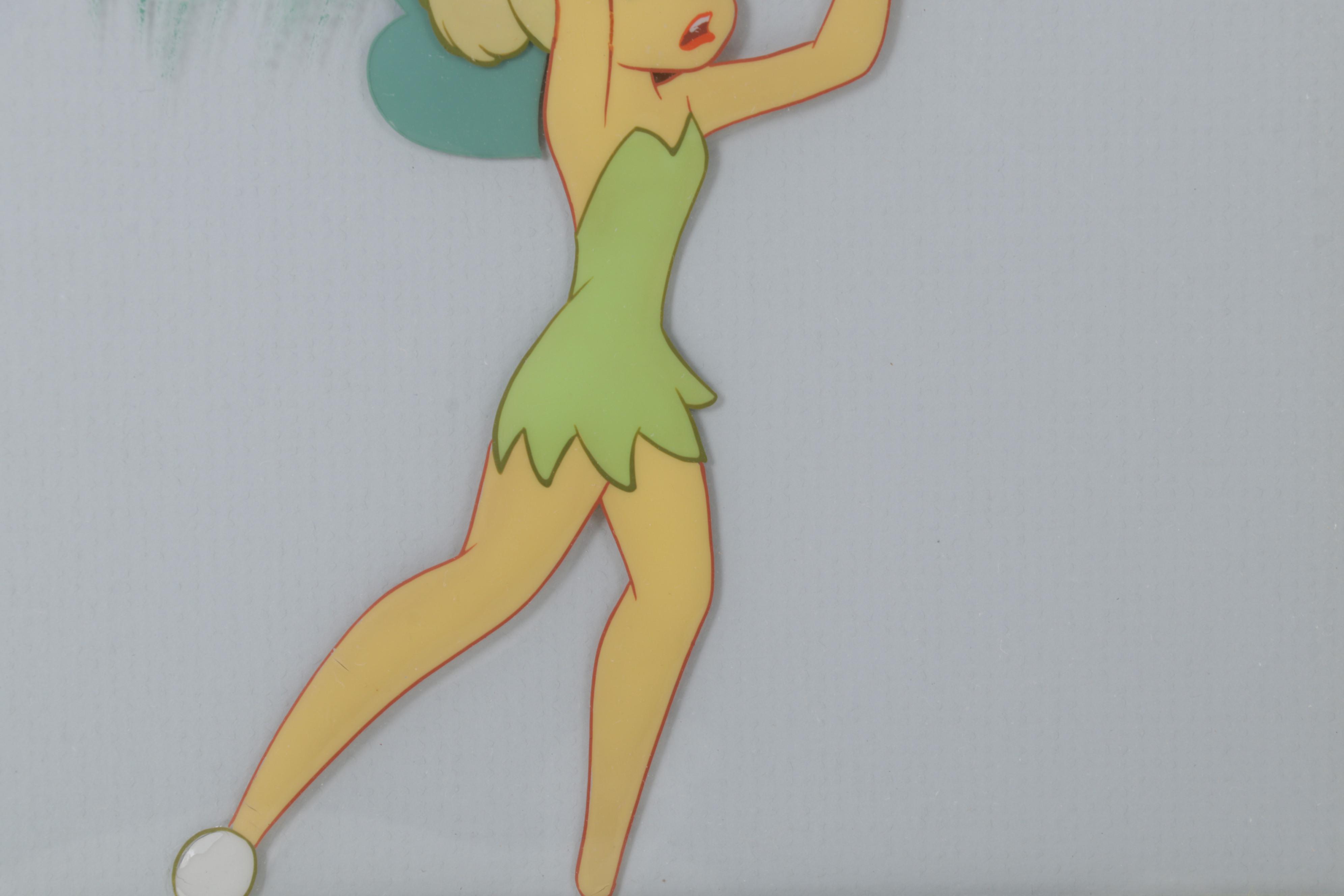 Disney "Peter Pan" Hand-Painted Animation Cel "Tinkerbell," Circa 1953