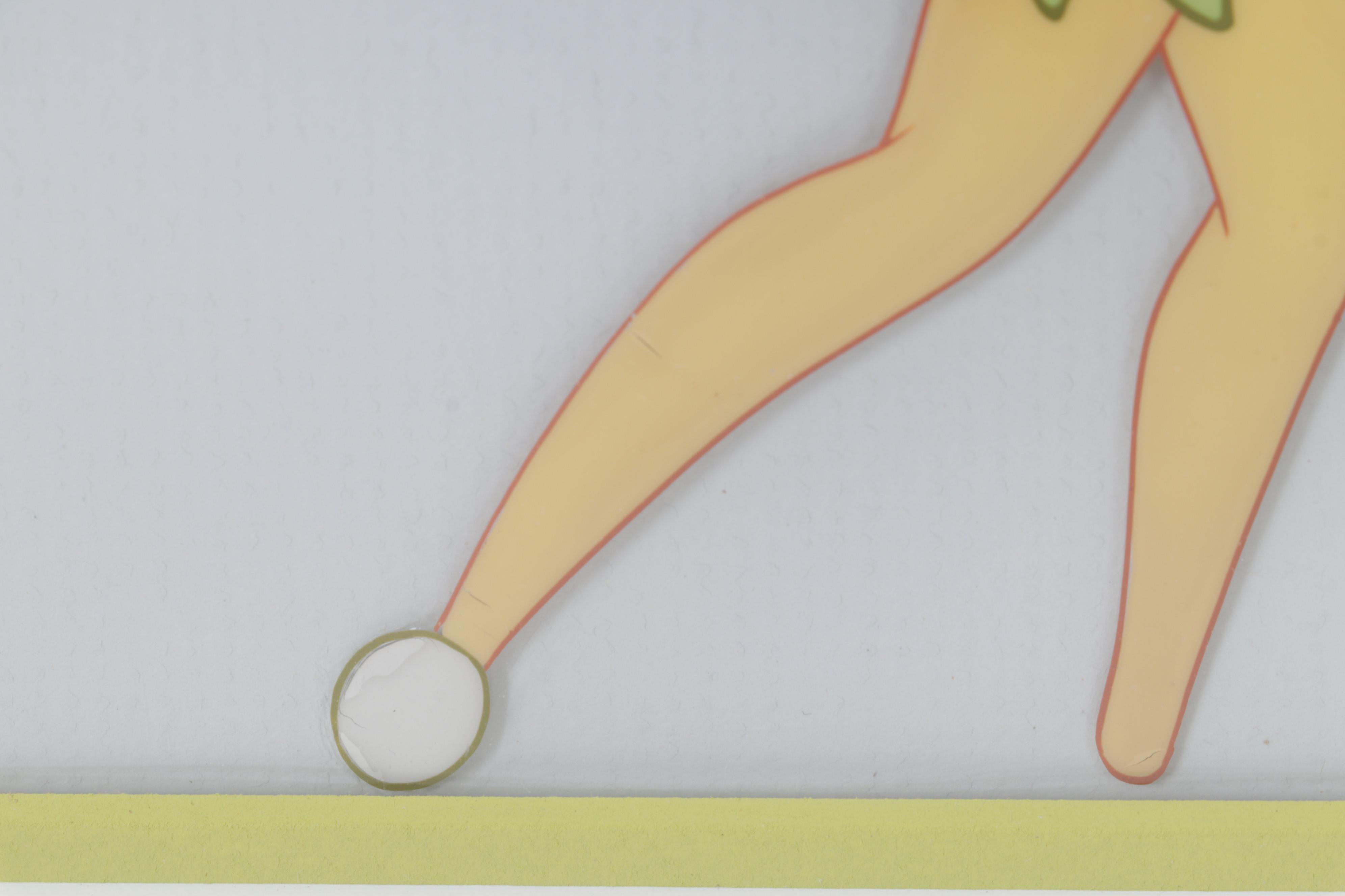 Disney "Peter Pan" Hand-Painted Animation Cel "Tinkerbell," Circa 1953