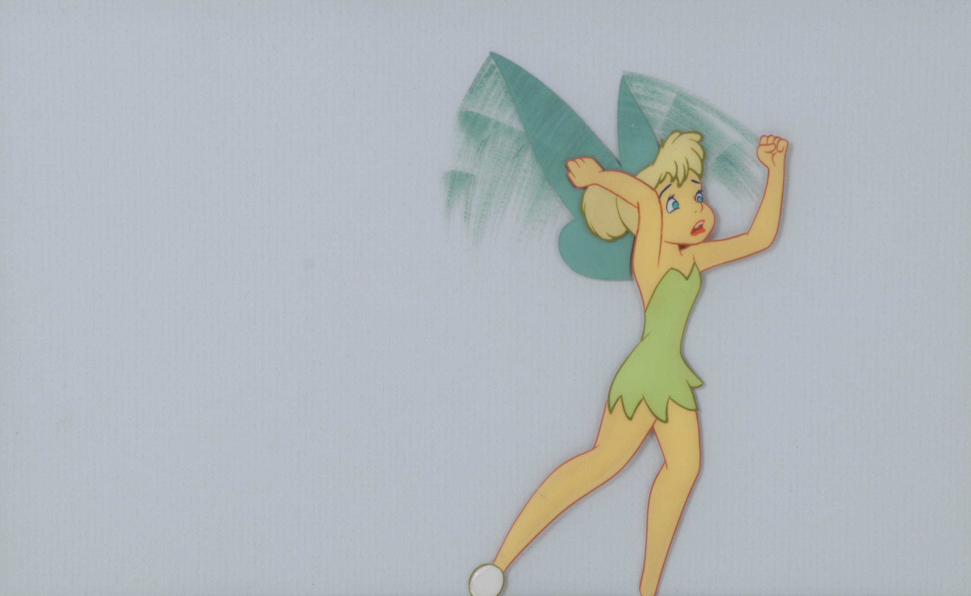 Disney "Peter Pan" Hand-Painted Animation Cel "Tinkerbell," Circa 1953