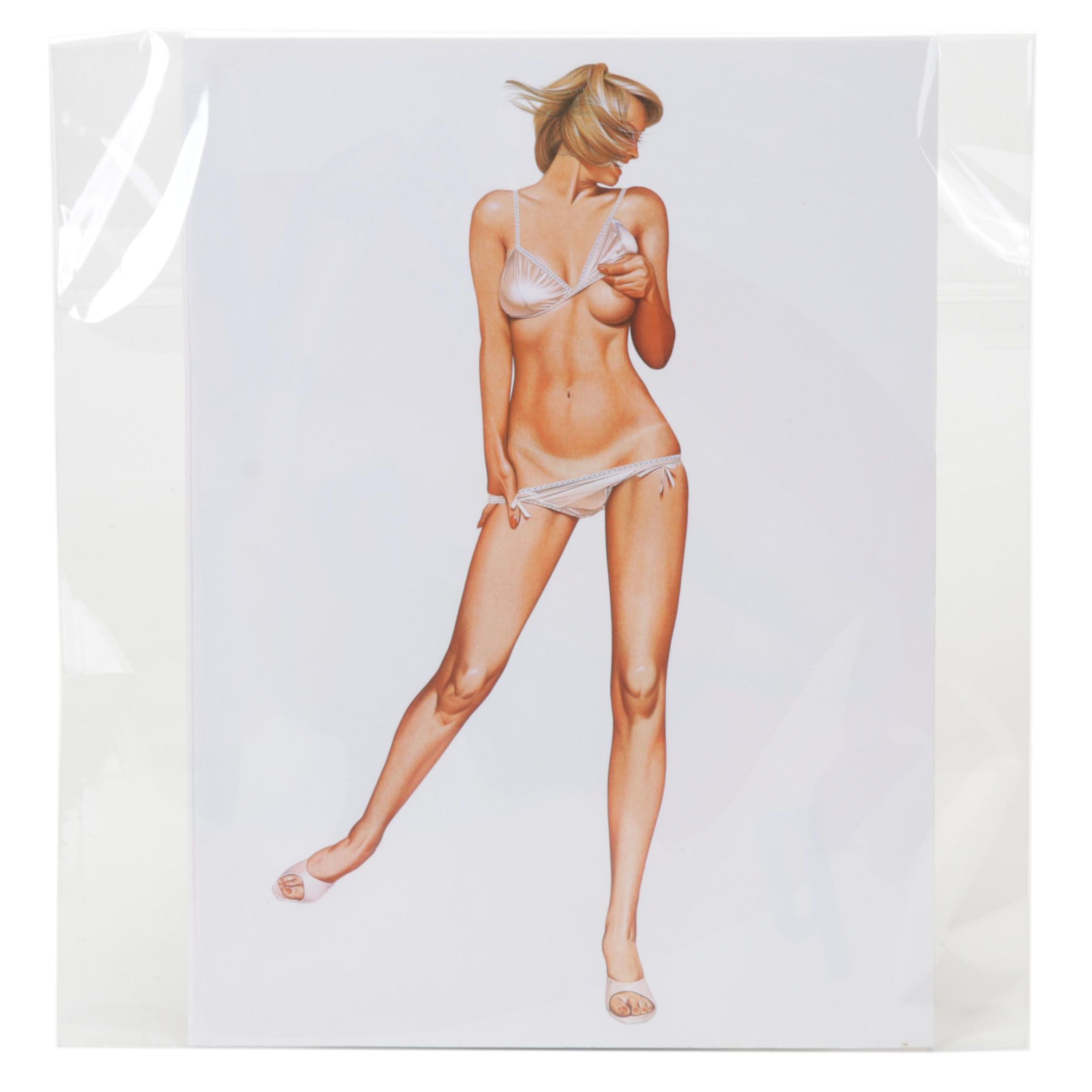 Sorayama Hajime Cheesecake Portrait Offset Lithograph From "Pin-Up," 2000