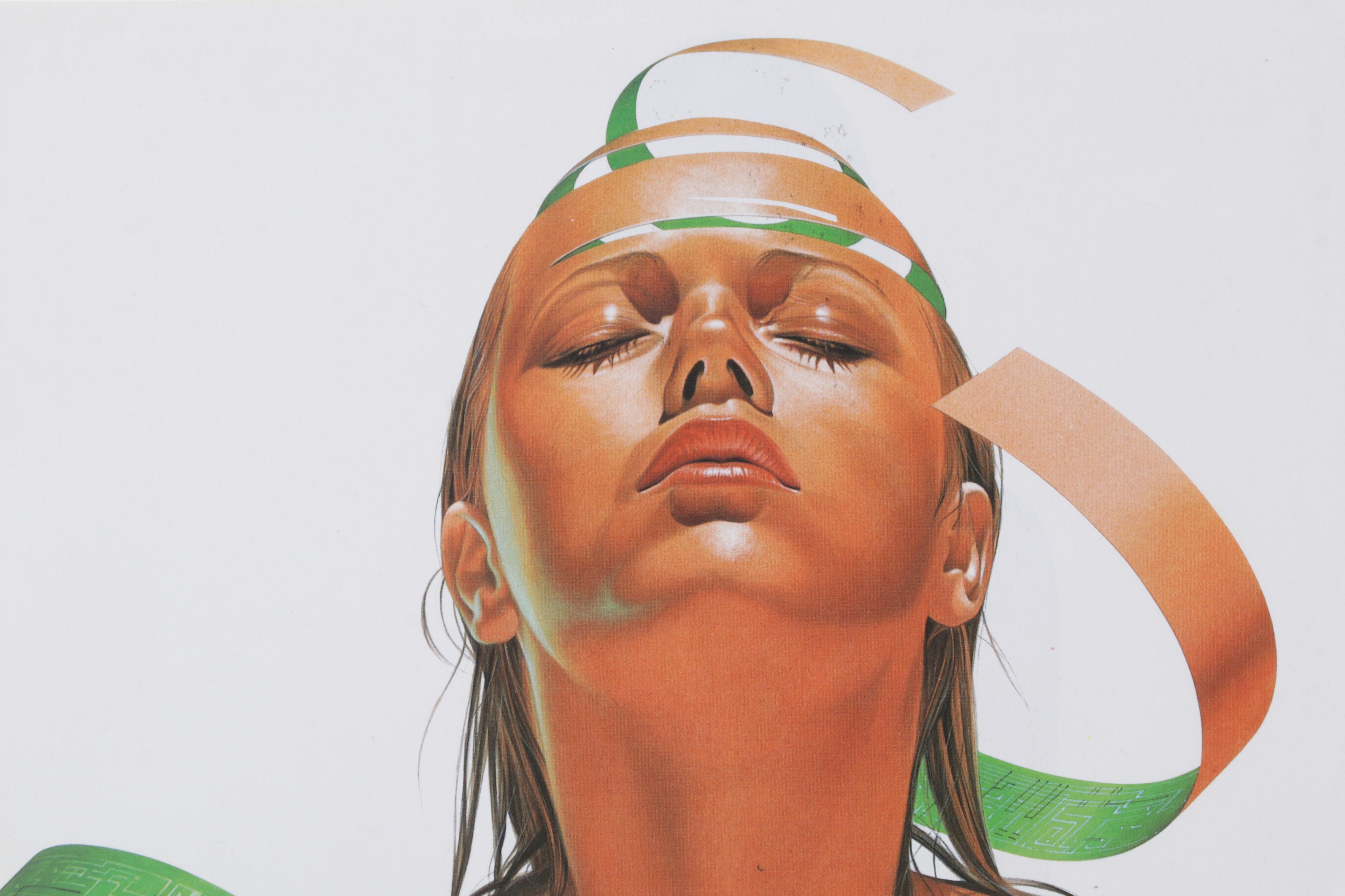 Sorayama Hajime Sci-Fi Cheesecake Portrait Offset Lithograph From "Pin-Up," 2000