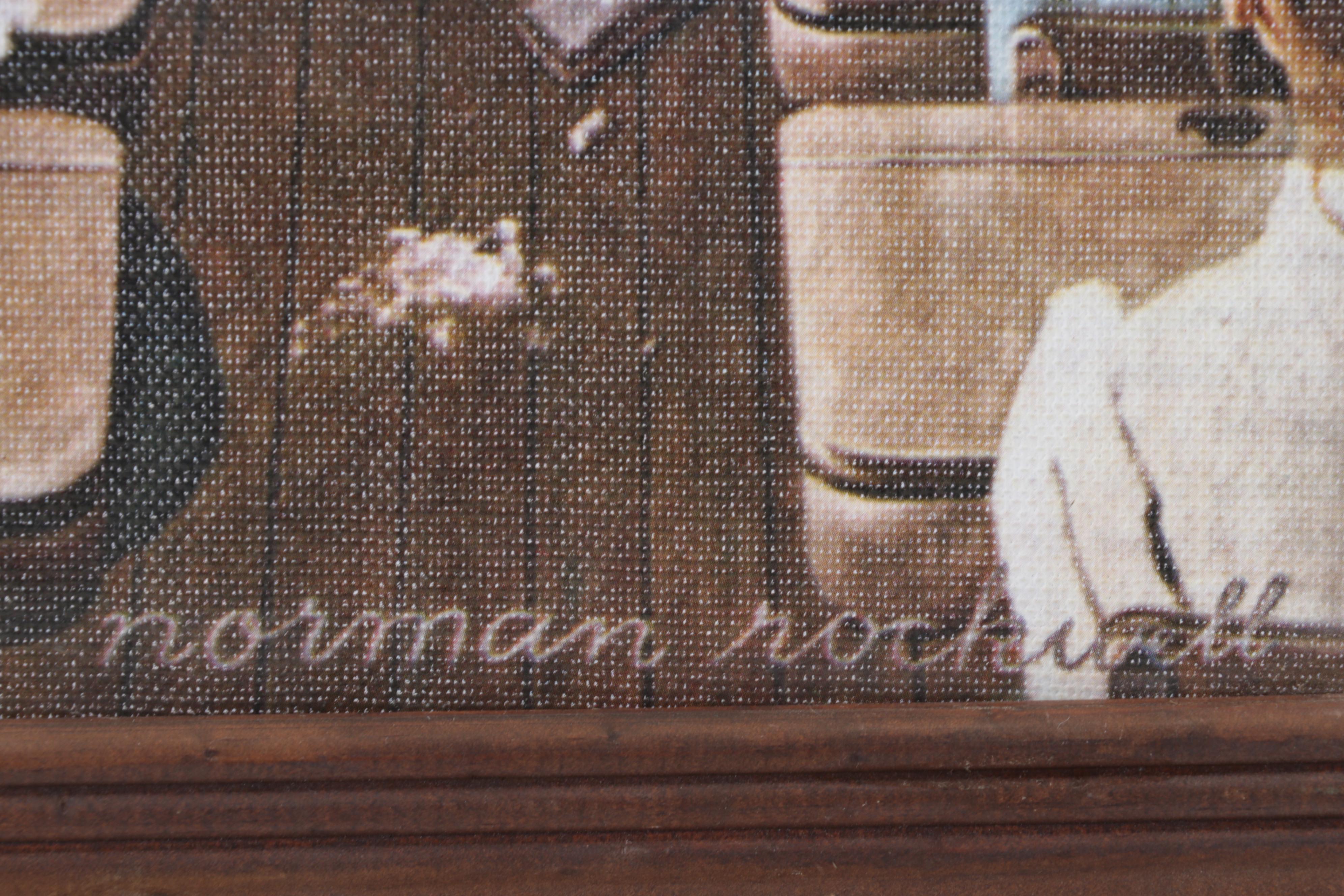 Offset Lithograph After Norman Rockwell "Happy Birthday Miss Jones," Circa 2000