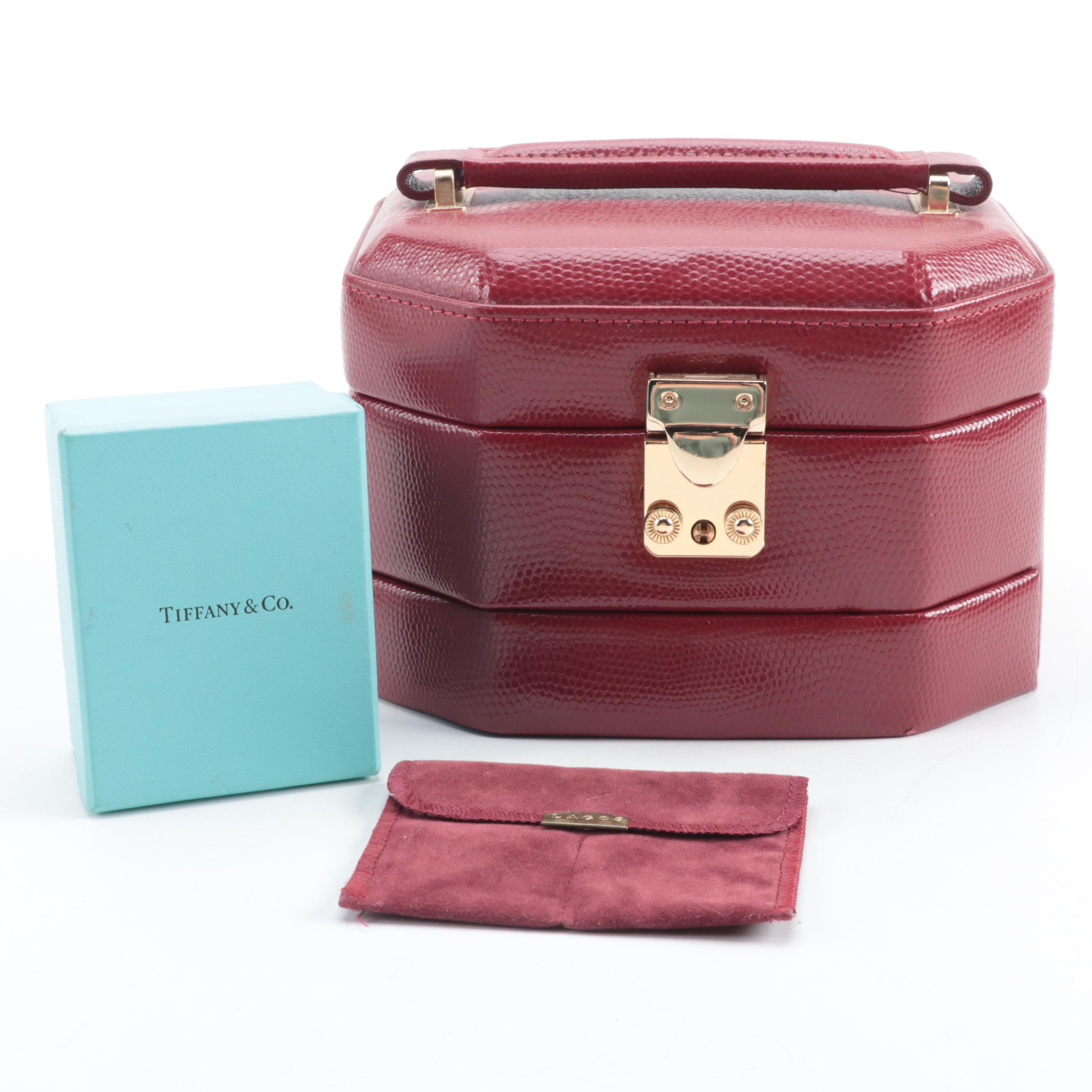 Budd Bonded Leather Tiered Traveling Jewelry Box and More