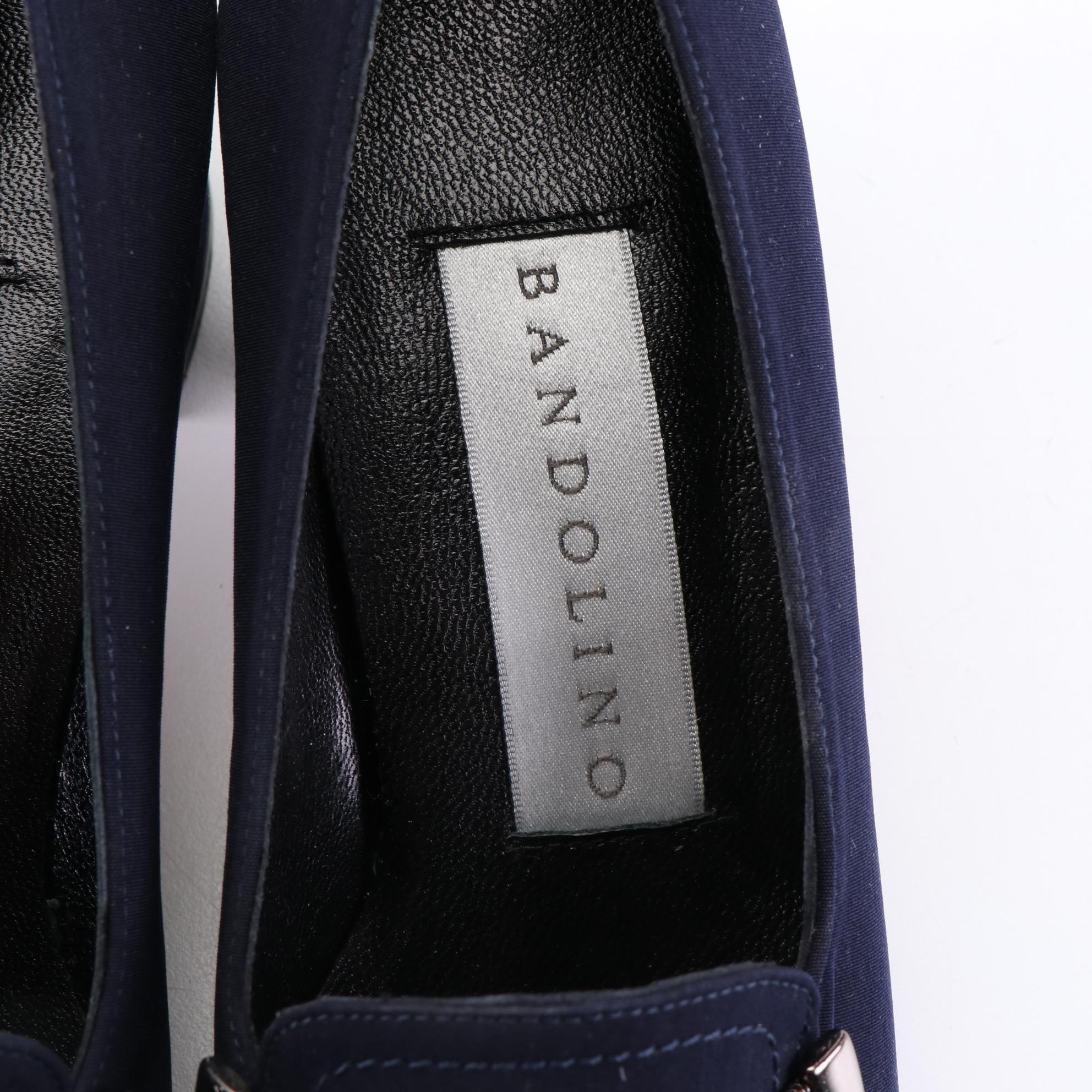 Bandolino Nylon Heeled Loafers with Other Leather Mules and Loafers