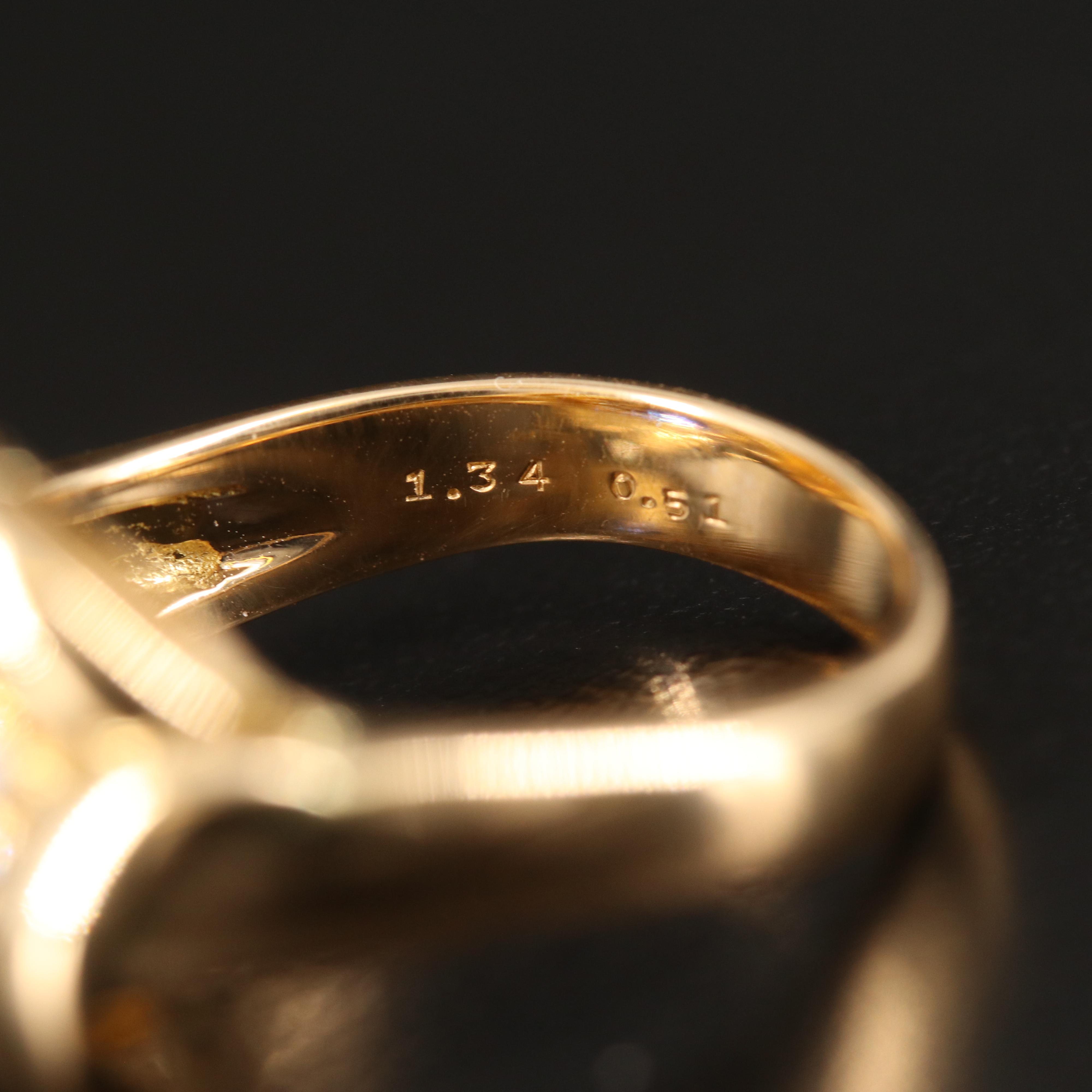 18K 1.34 CT Sapphire and Diamond Ring