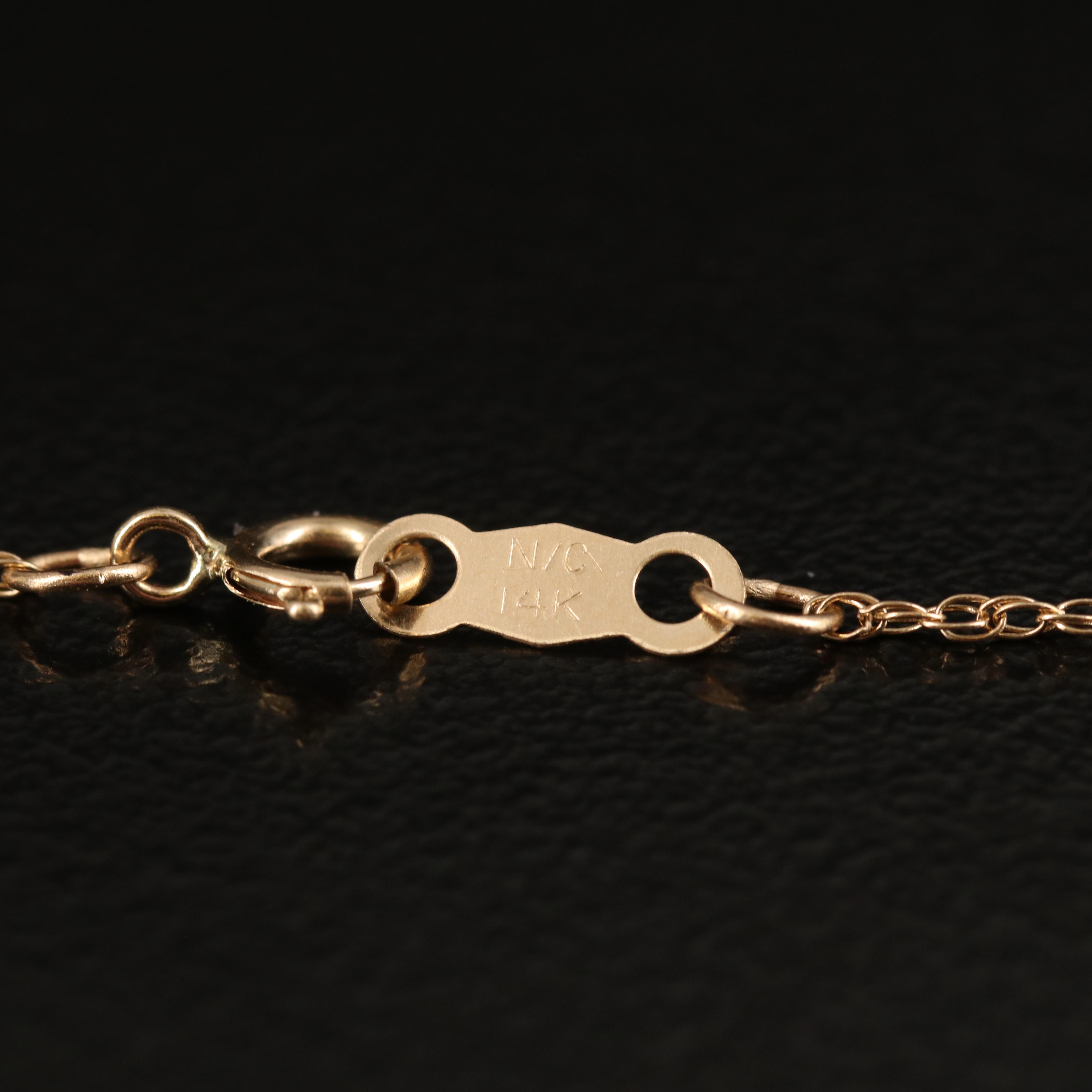 14K 0.57 CTW Diamond Pendant Necklace