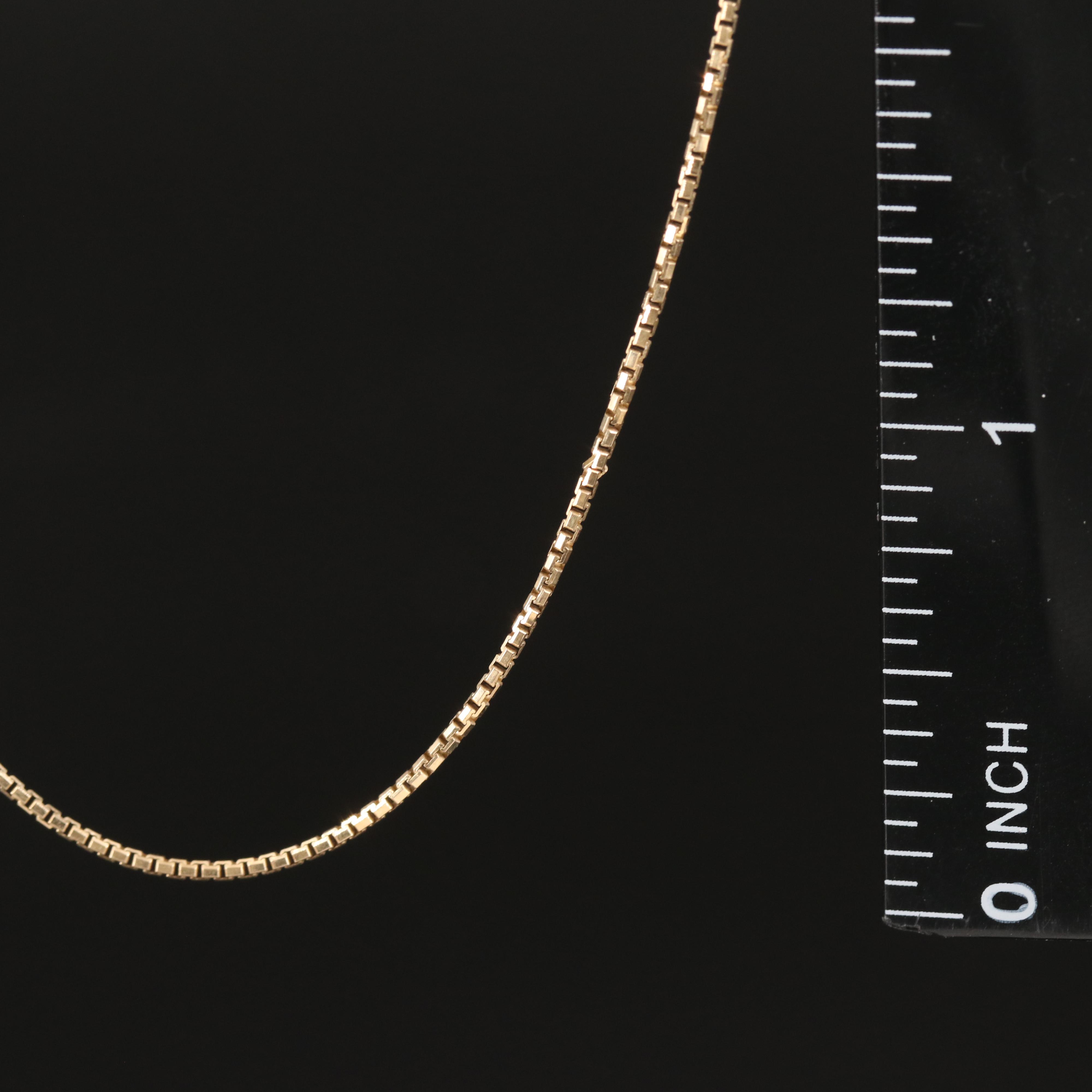 14K Box Chain Necklace