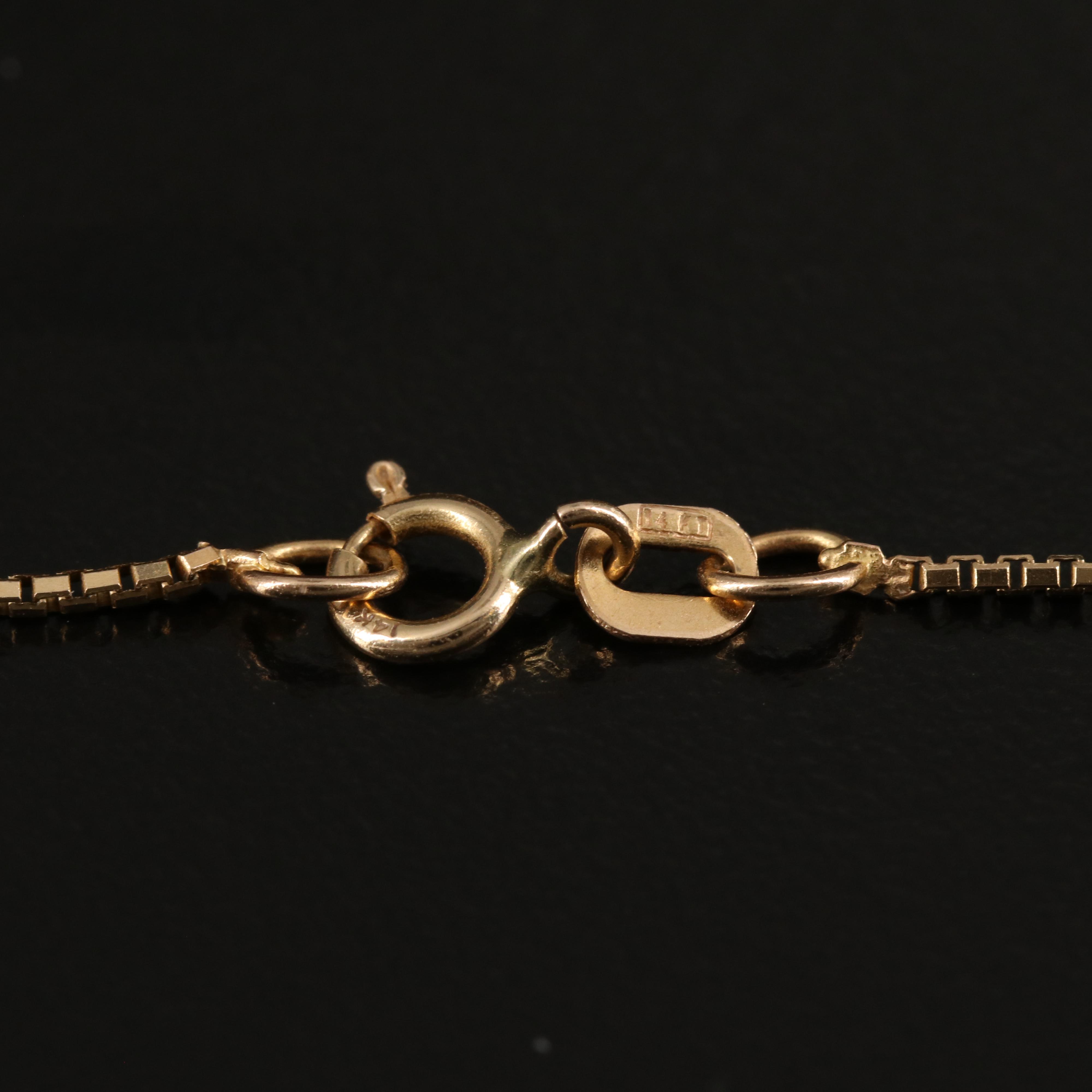 14K Box Chain Necklace