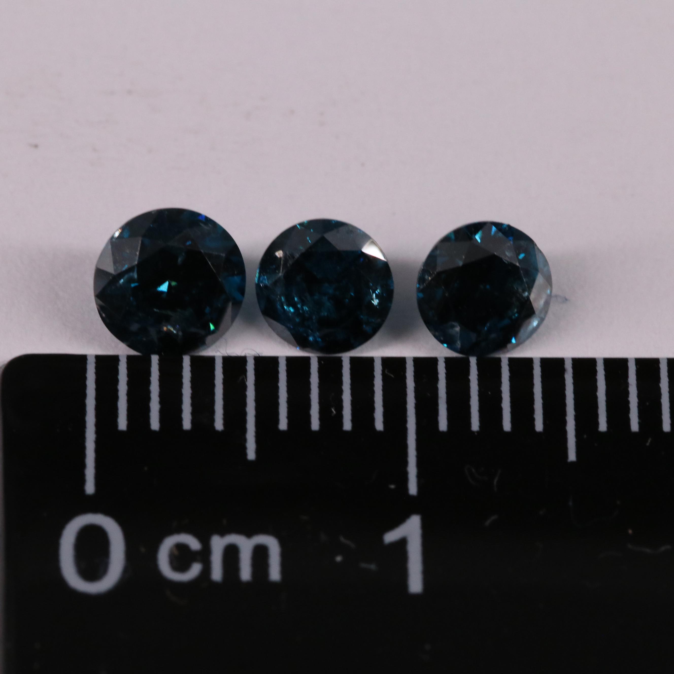 Loose 1.09 CTW Blue Diamond