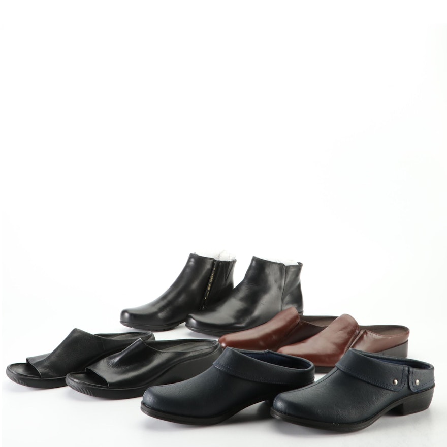 Walking Cradles Ezra Booties, Munro Mules, Easy Spirit Alonso Slides, and More