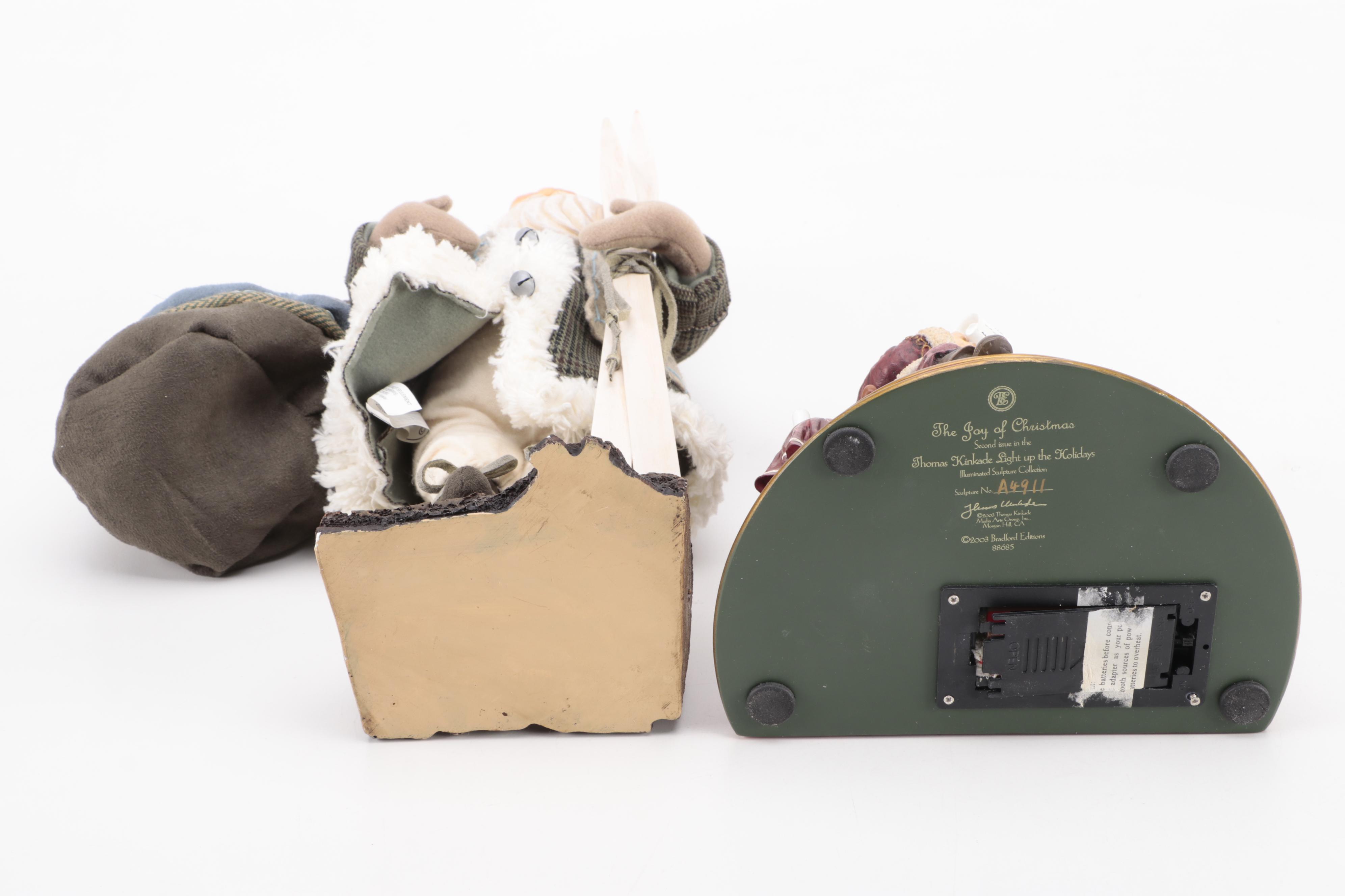 Christmas Table Decor Featuring Thomas Kinkade "The Joy of Christmas"