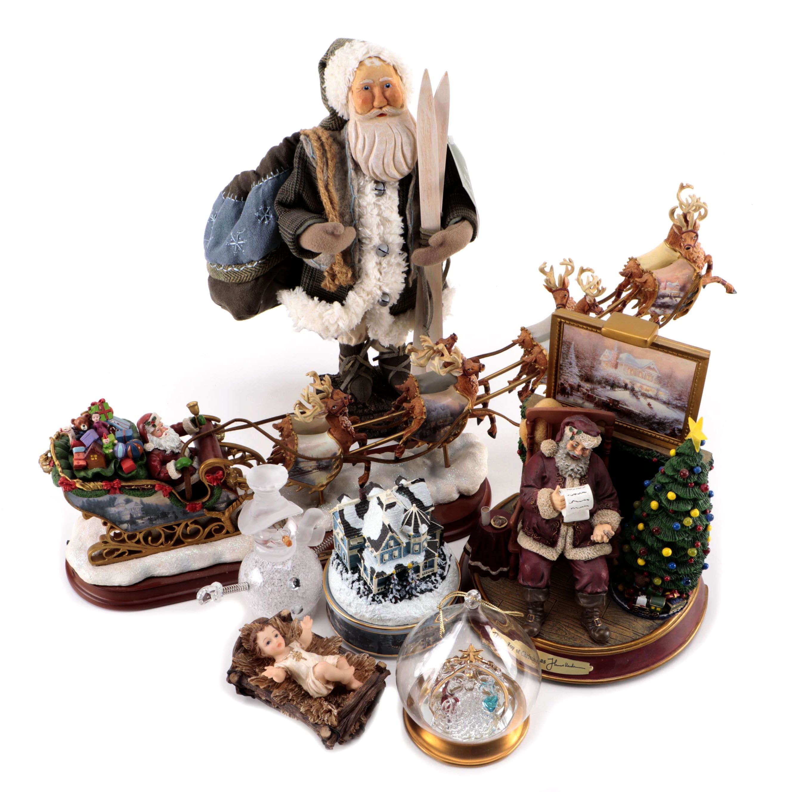 Christmas Table Decor Featuring Thomas Kinkade "The Joy of Christmas"