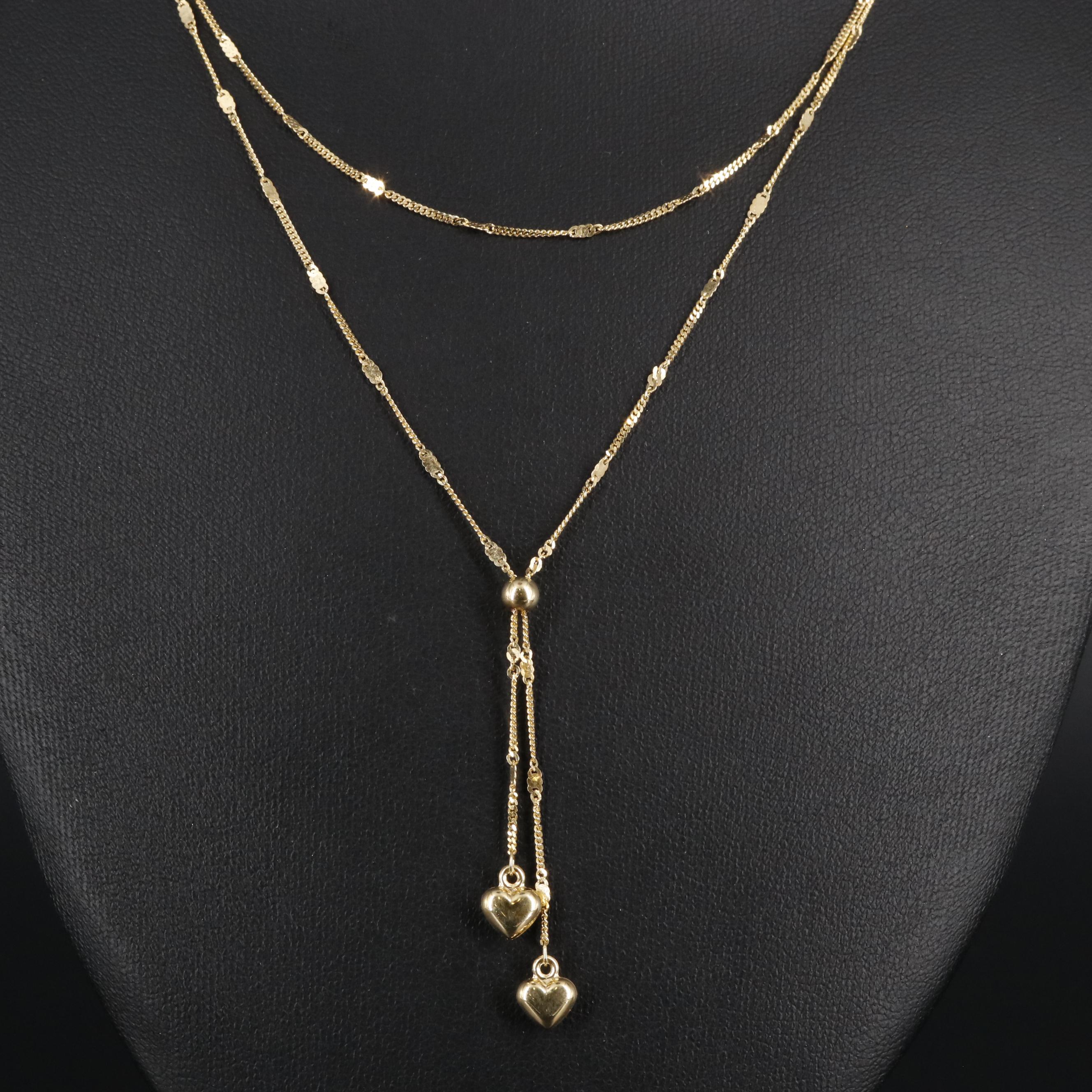 14K Layered Serpentine Chain Necklace