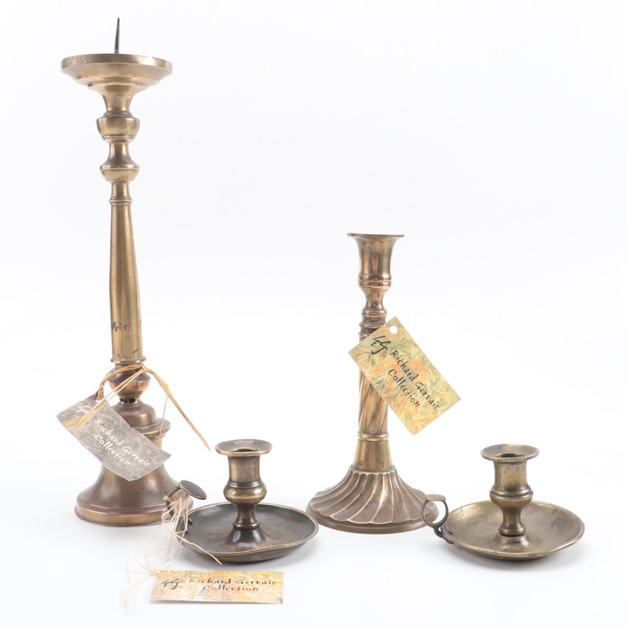 Philippine Brass Candle Holders and Chambersticks
