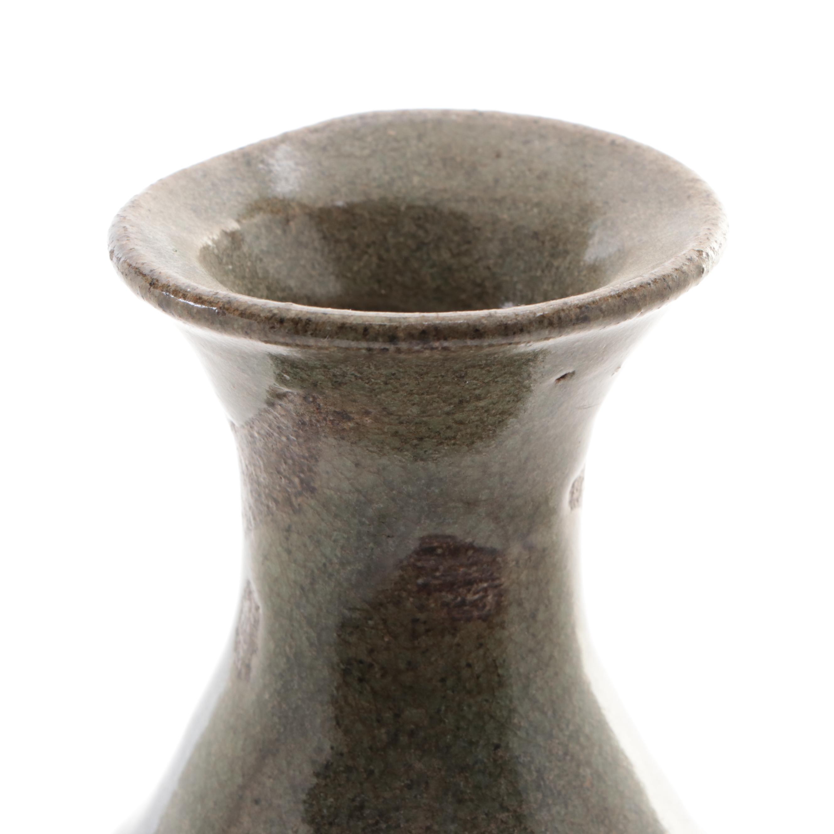 Southeast Asian Stoneware Bottle Vase