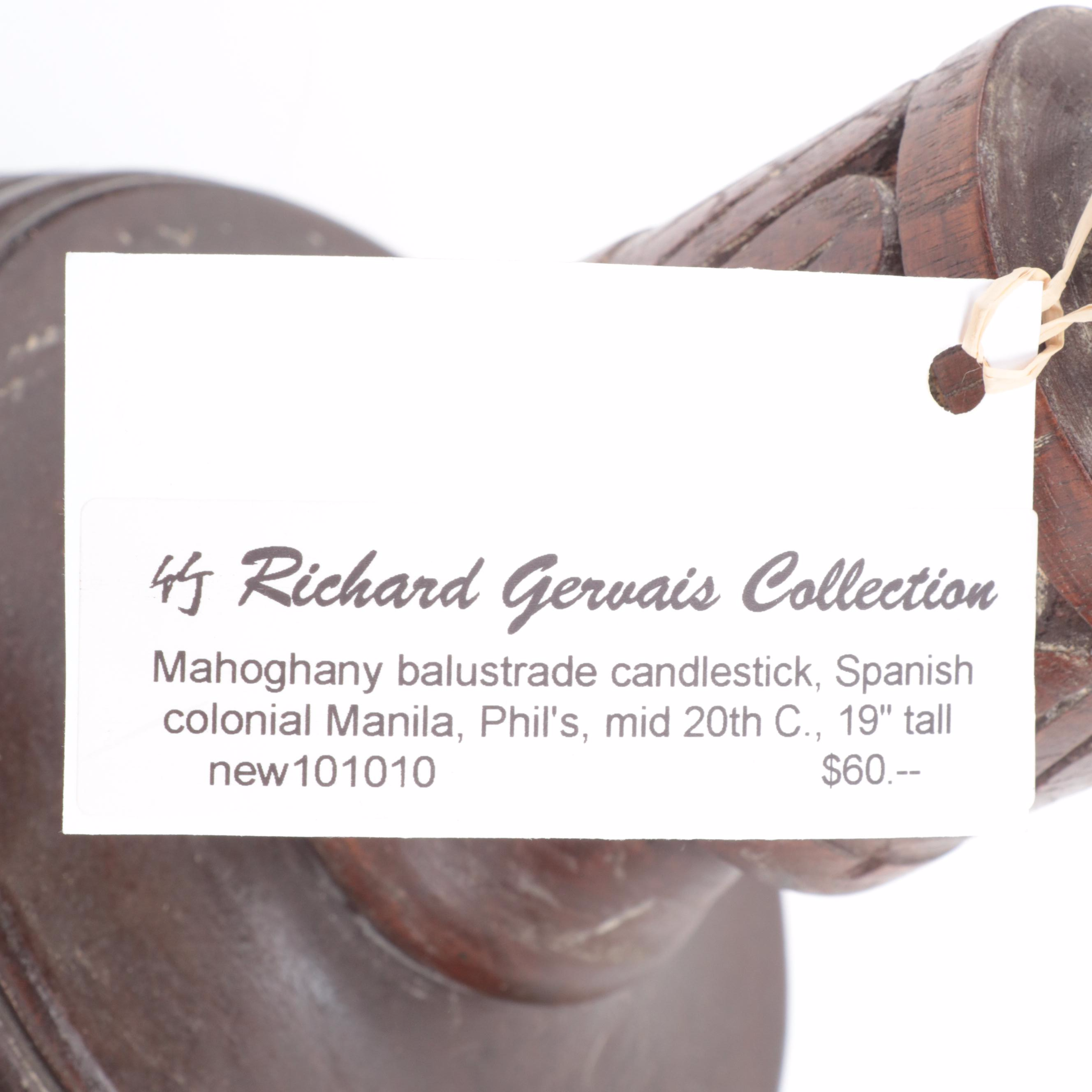 Indian and Other Southeast Asian Carved Wood Candle Prickets, 20th Century