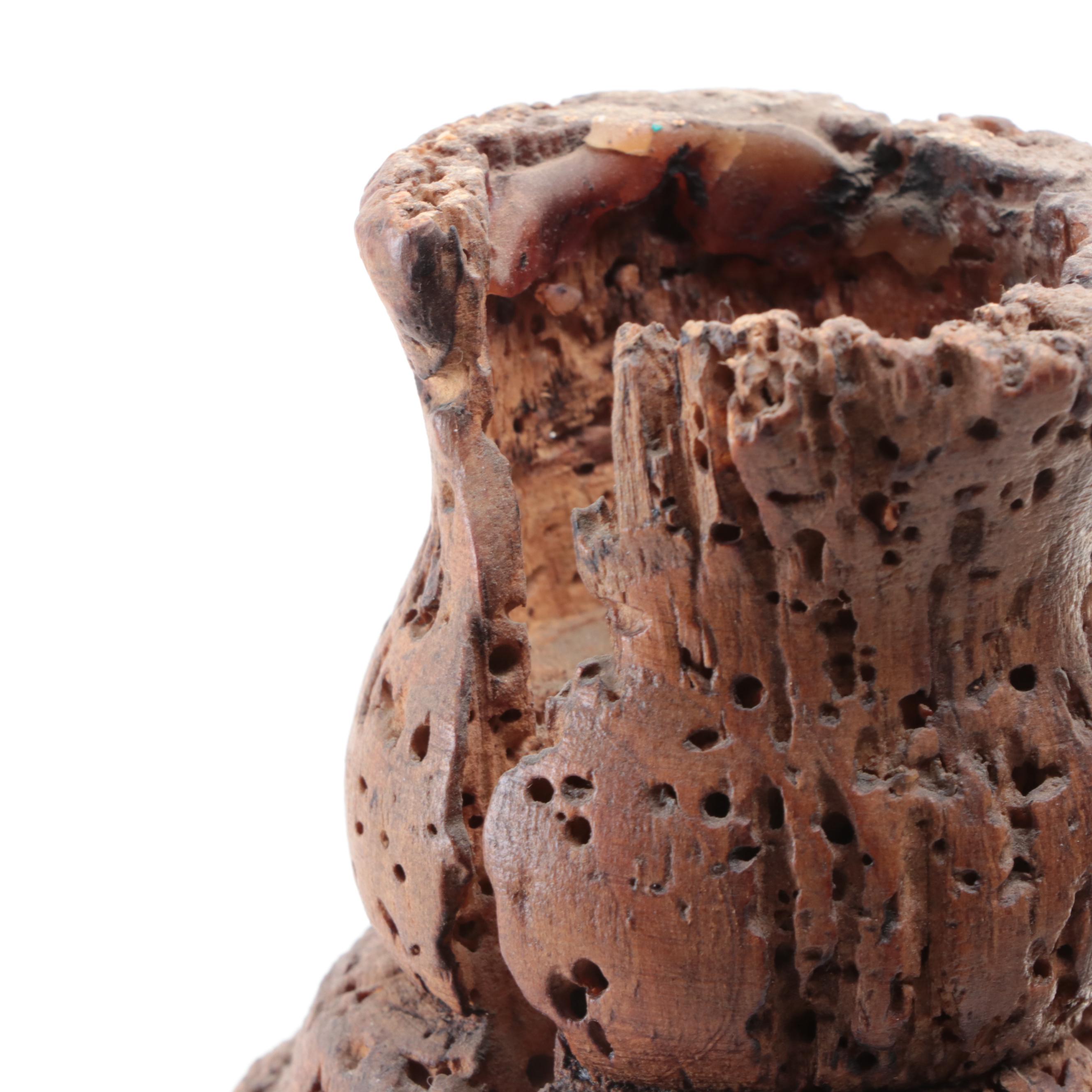 Carved Wooden Candlesticks