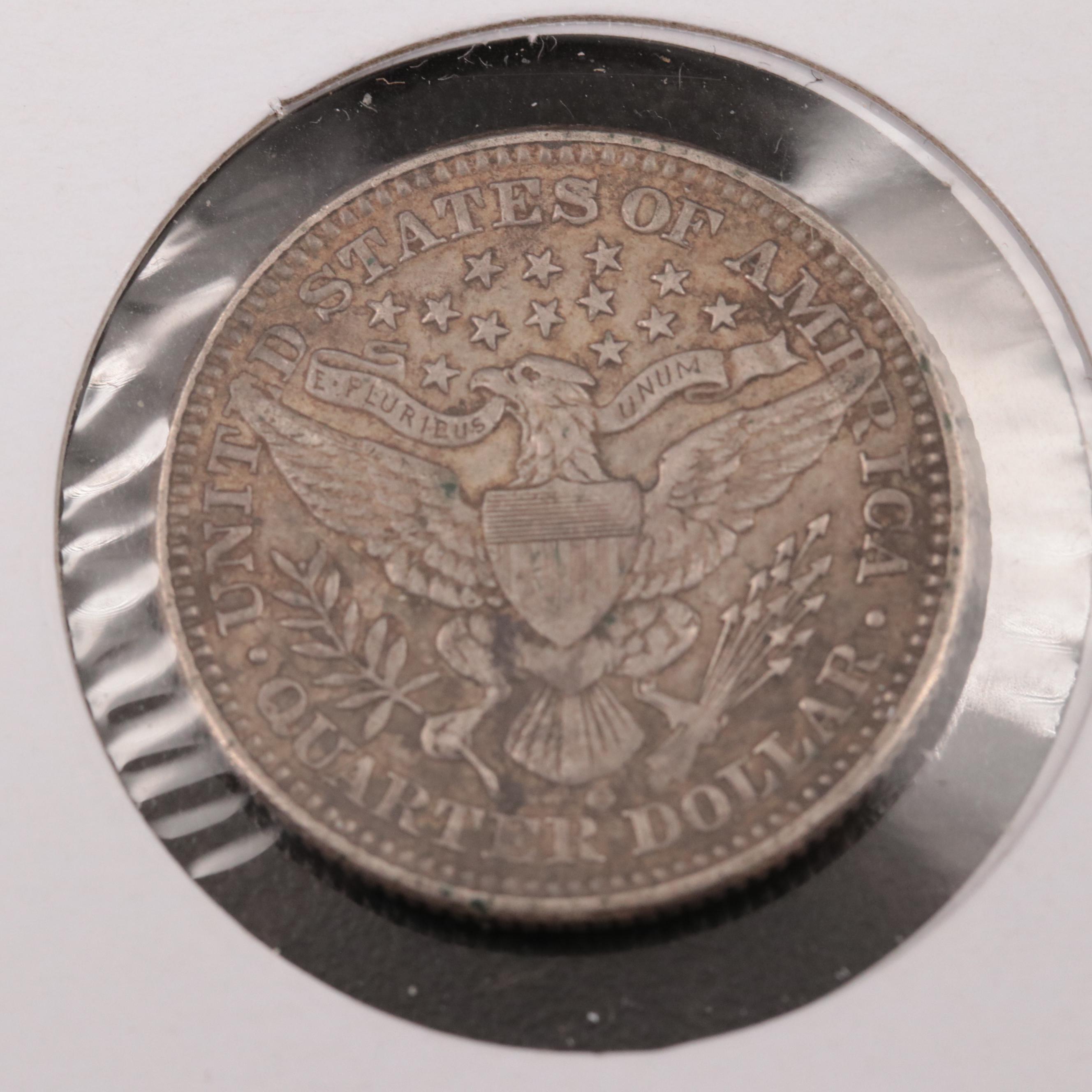 1900-O Barber Silver Quarter