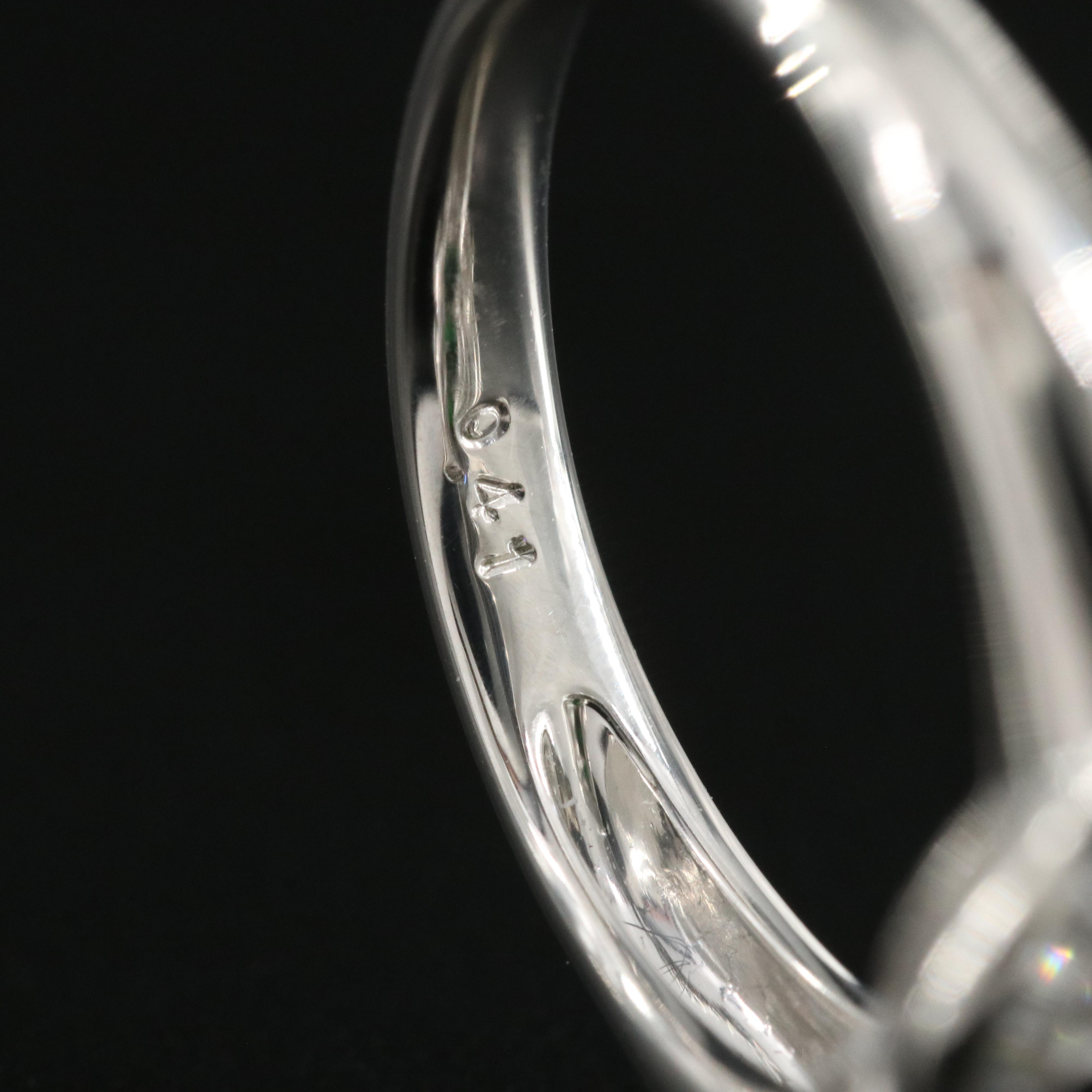 Platinum 1.63 CTW Tsavorite and Diamond Ring