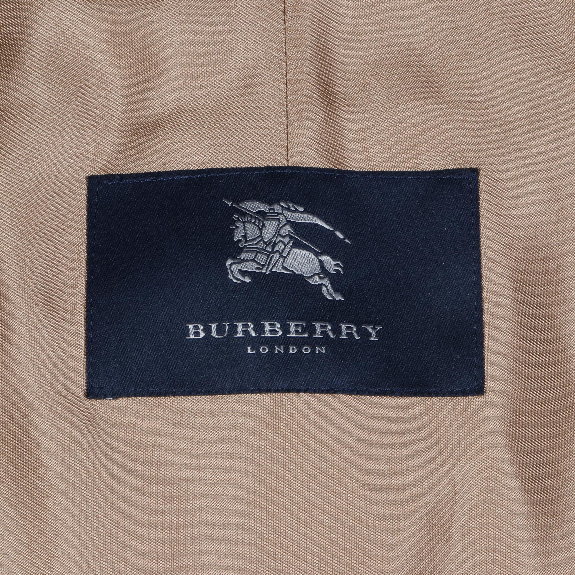 Unisex Burberry Trench Coat in Khaki Gabardine with Removable Wool Liner
