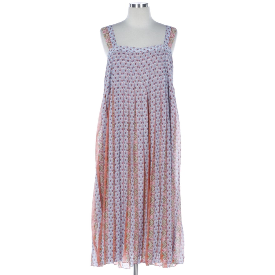 Maeve by Anthropologie Dress in Pleated Print