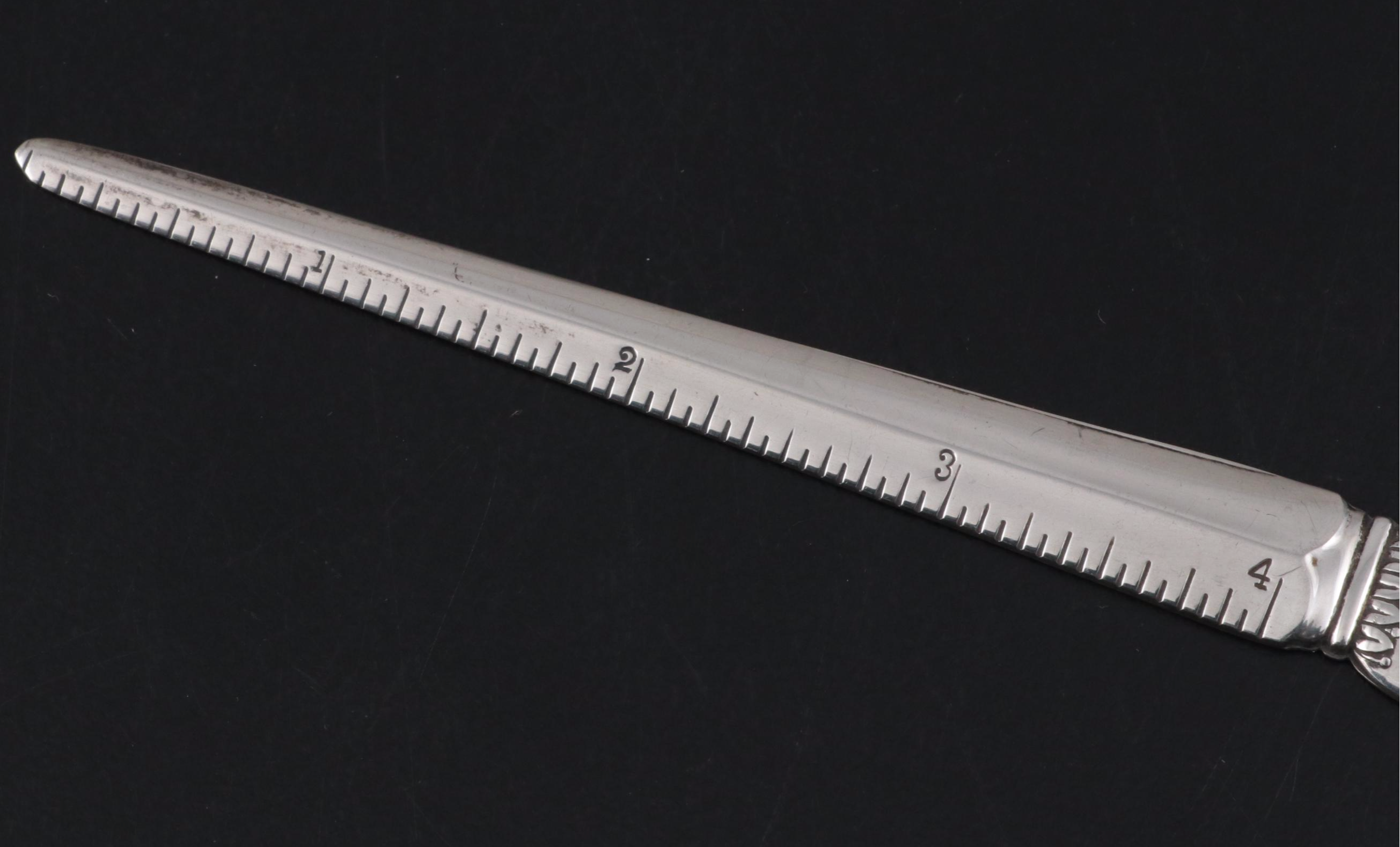 Whiting Sterling Letter Opener with Old Newbury Arts and Crafts Sterling Spoon