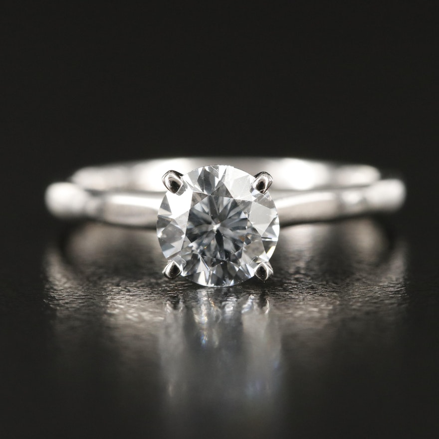 14K 1.00 CT Lab Grown Diamond Solitaire Ring