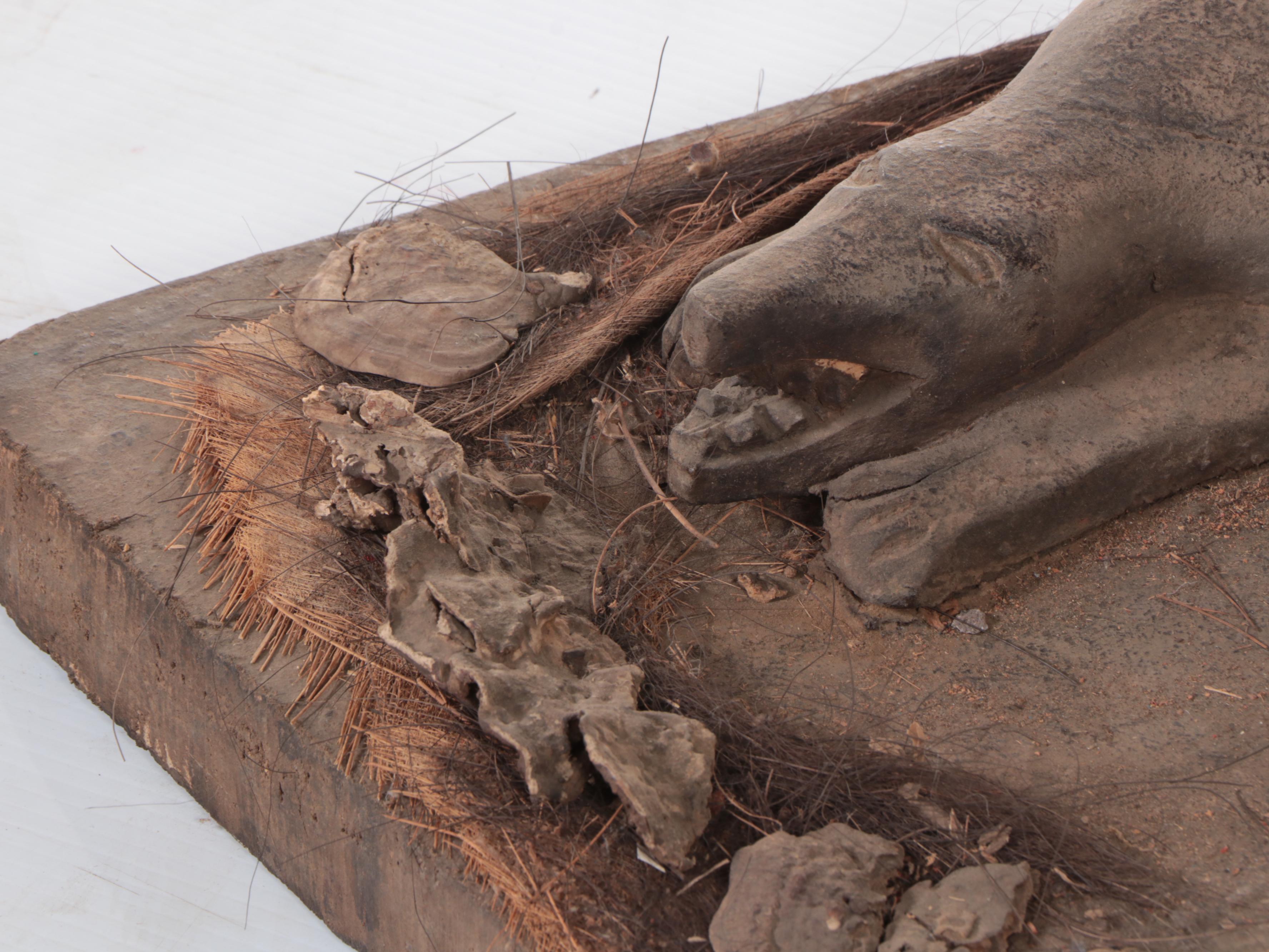 Ifugao Large-Scale Sculptural Composition of a Warrior