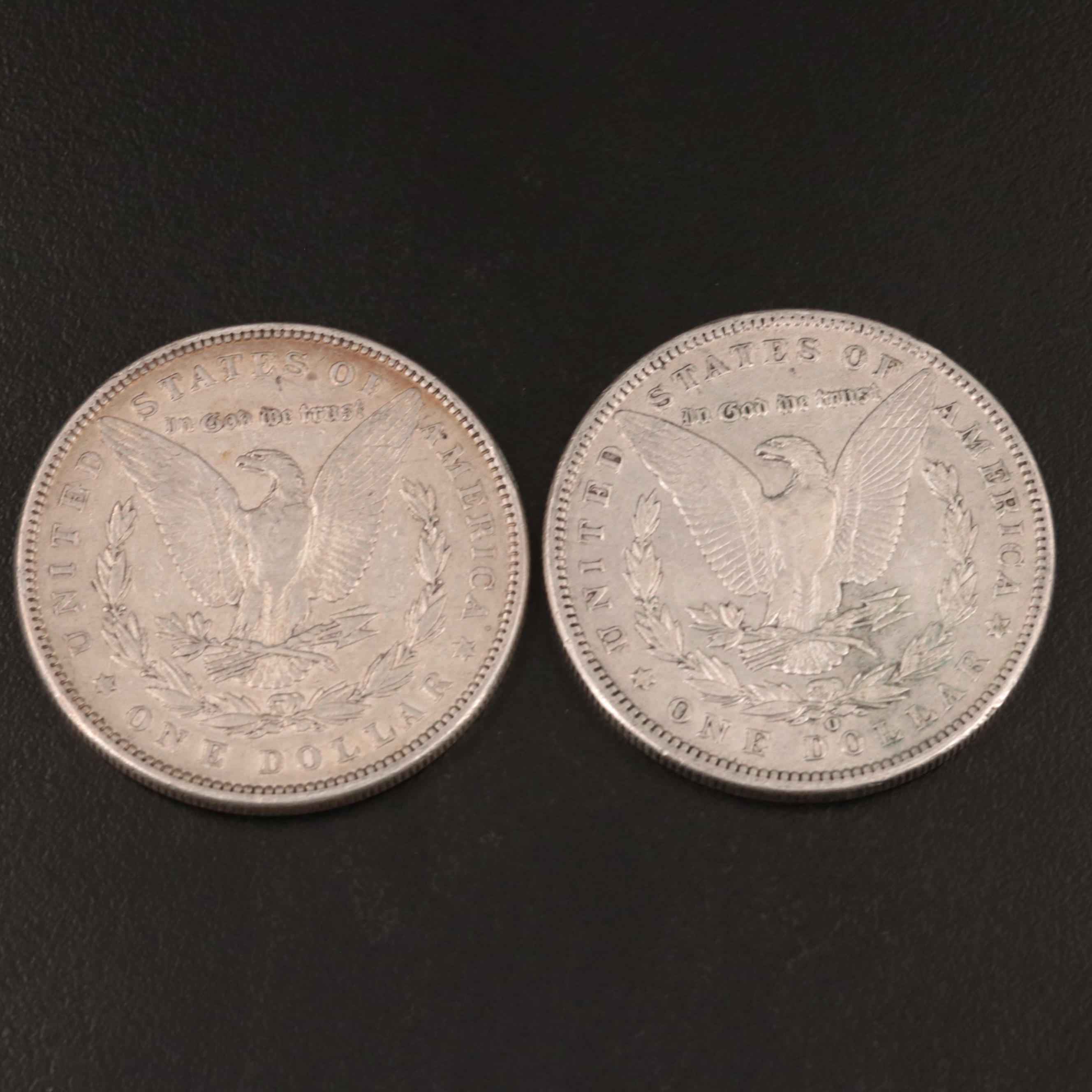 1885 and 1900-O Morgan Silver Dollars