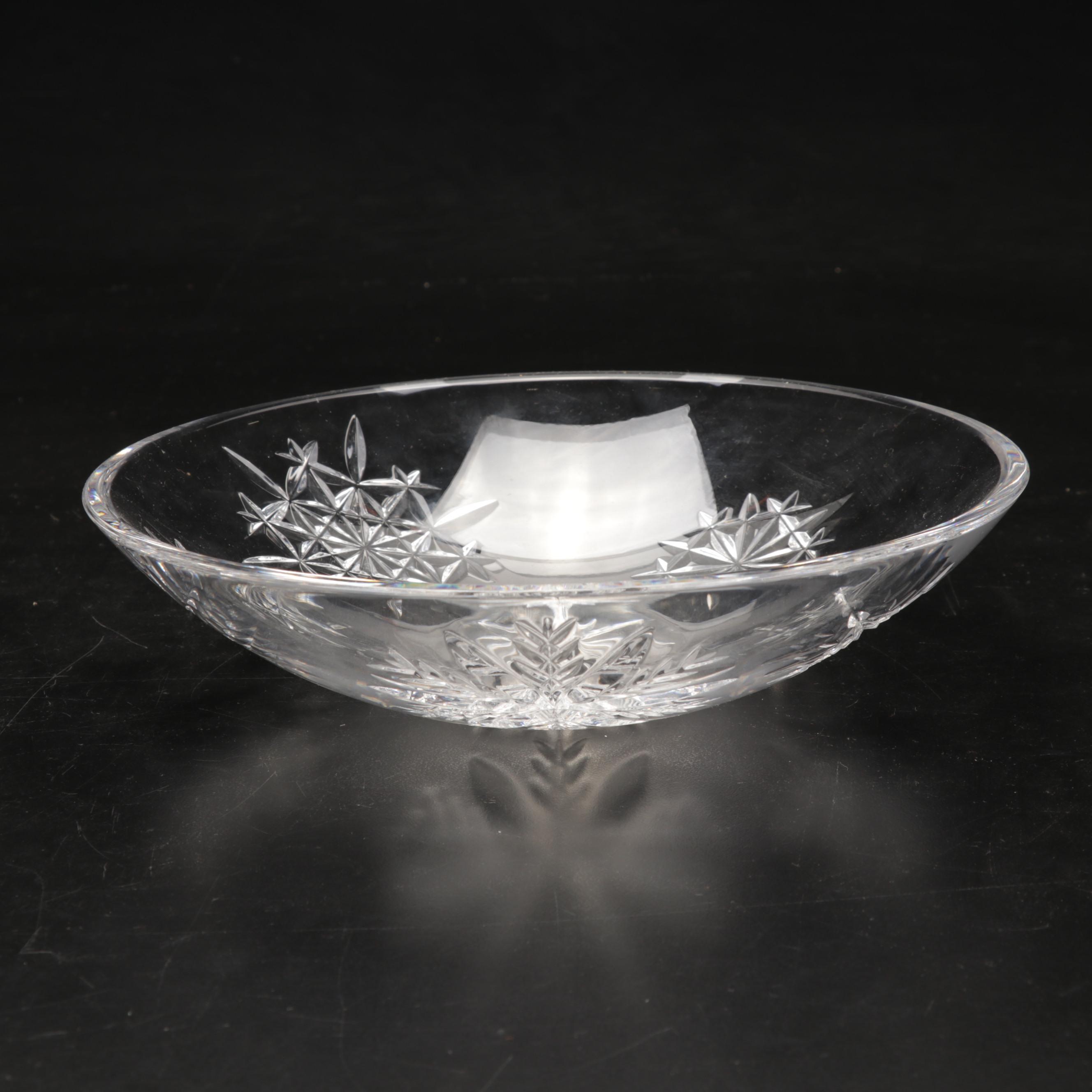 Four Pieces of Waterford with Carina Decanter and Snow Crystals Bowl