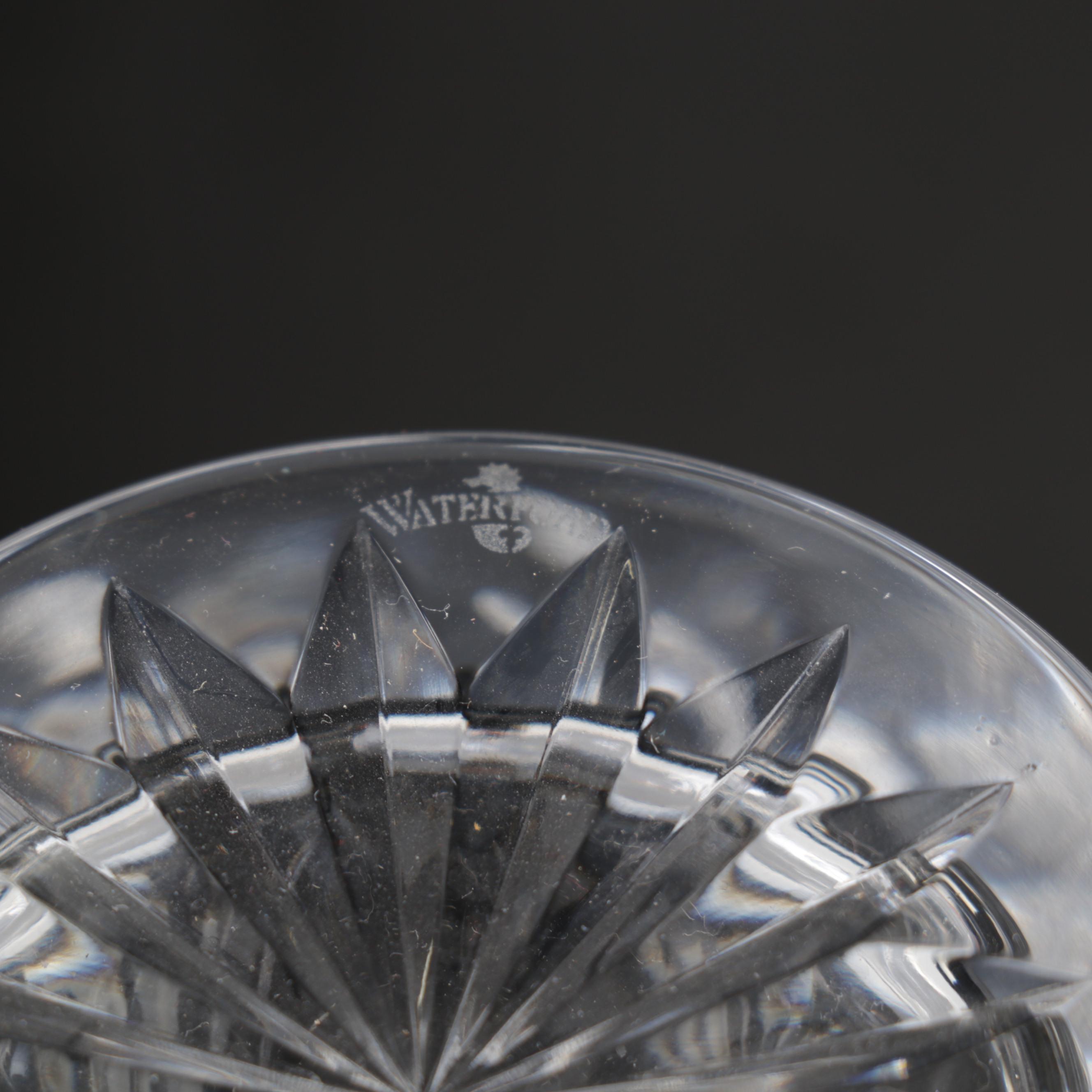 Four Pieces of Waterford with Carina Decanter and Snow Crystals Bowl