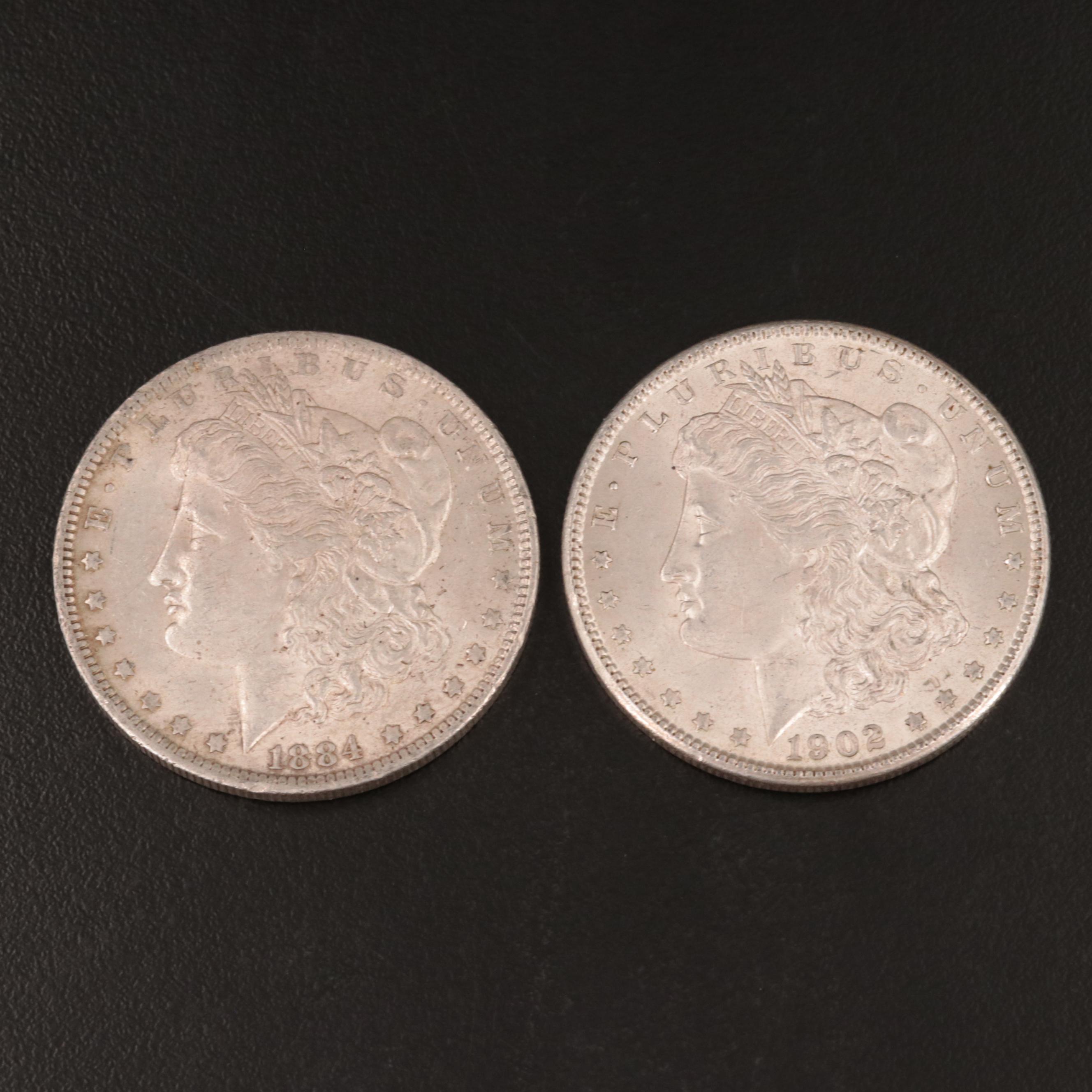 1884-O and 1902-O Morgan Silver Dollar