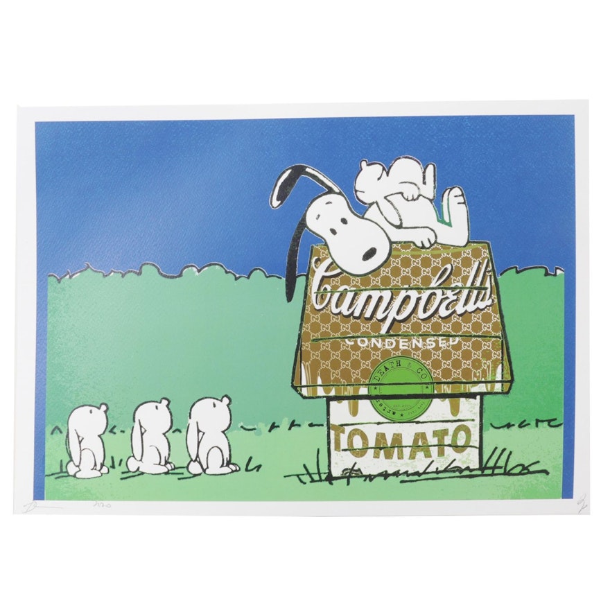 Death NYC Pop Art Graphic Print Featuring Snoopy, 2020