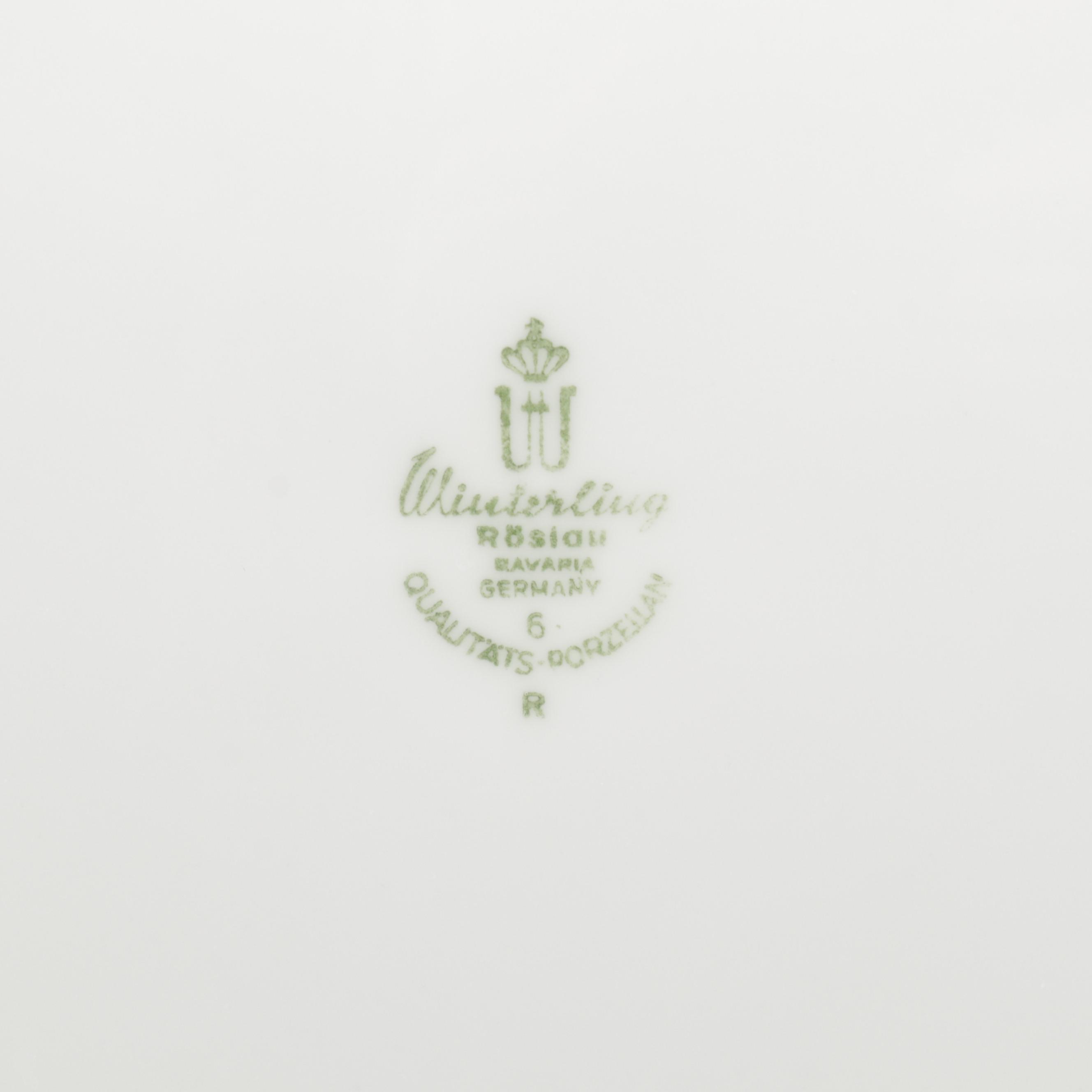 Winterling Bavaria Dinnerware & Serveware, Mid to Late 20th Century