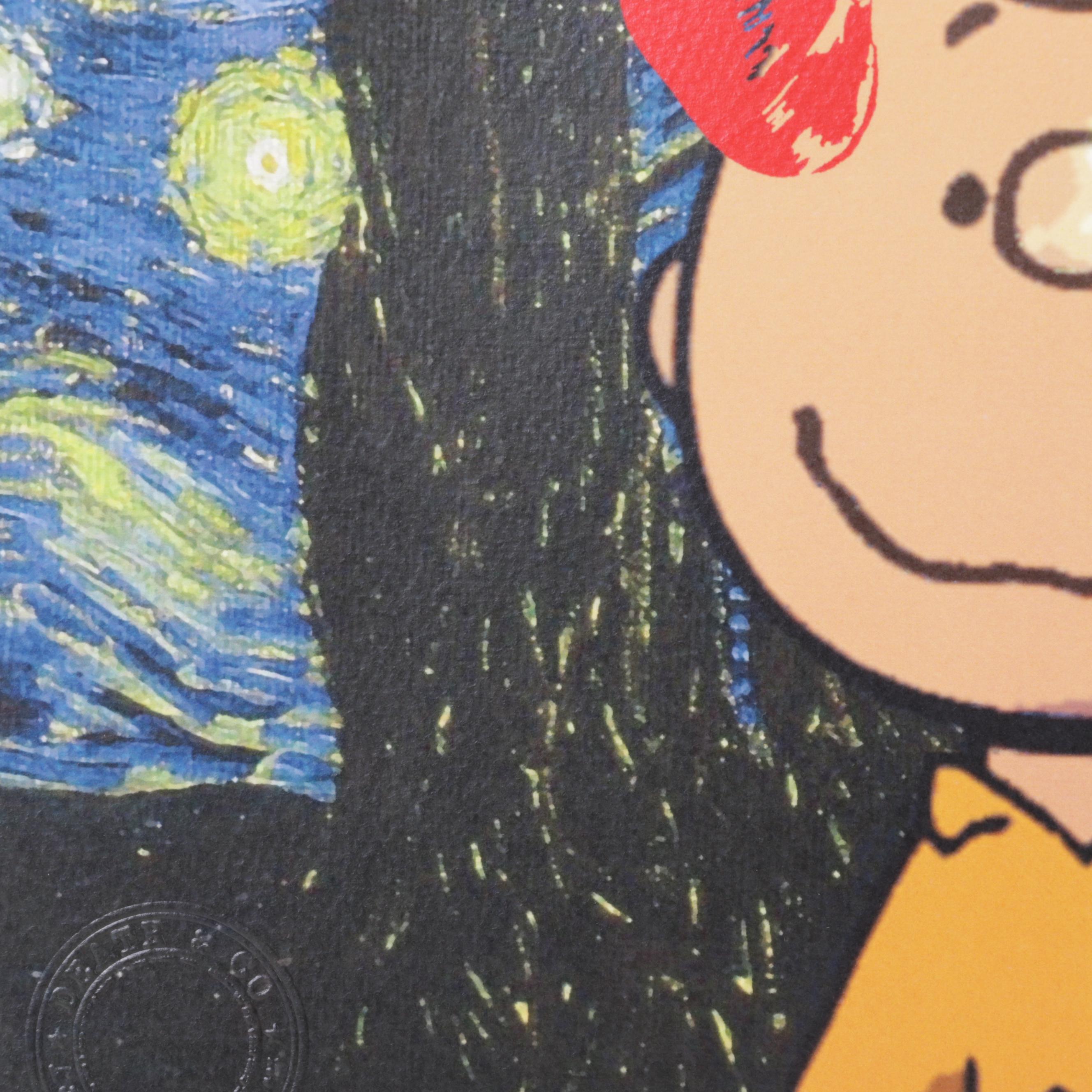 Death NYC Pop Art Graphic Print Homage to Van Gogh and Peanuts, 2022