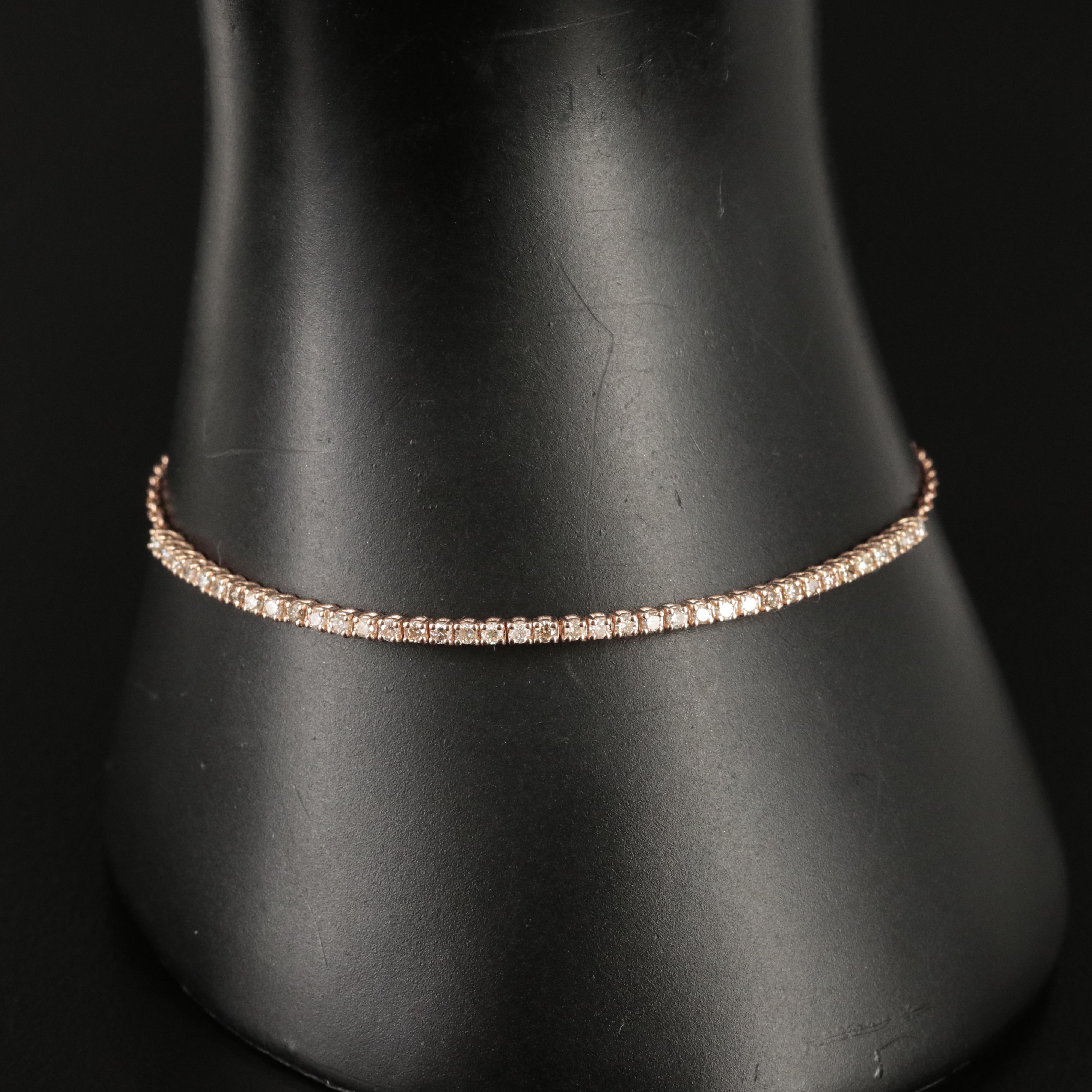 14K Rose Gold 0.57 CTW Diamond Bracelet