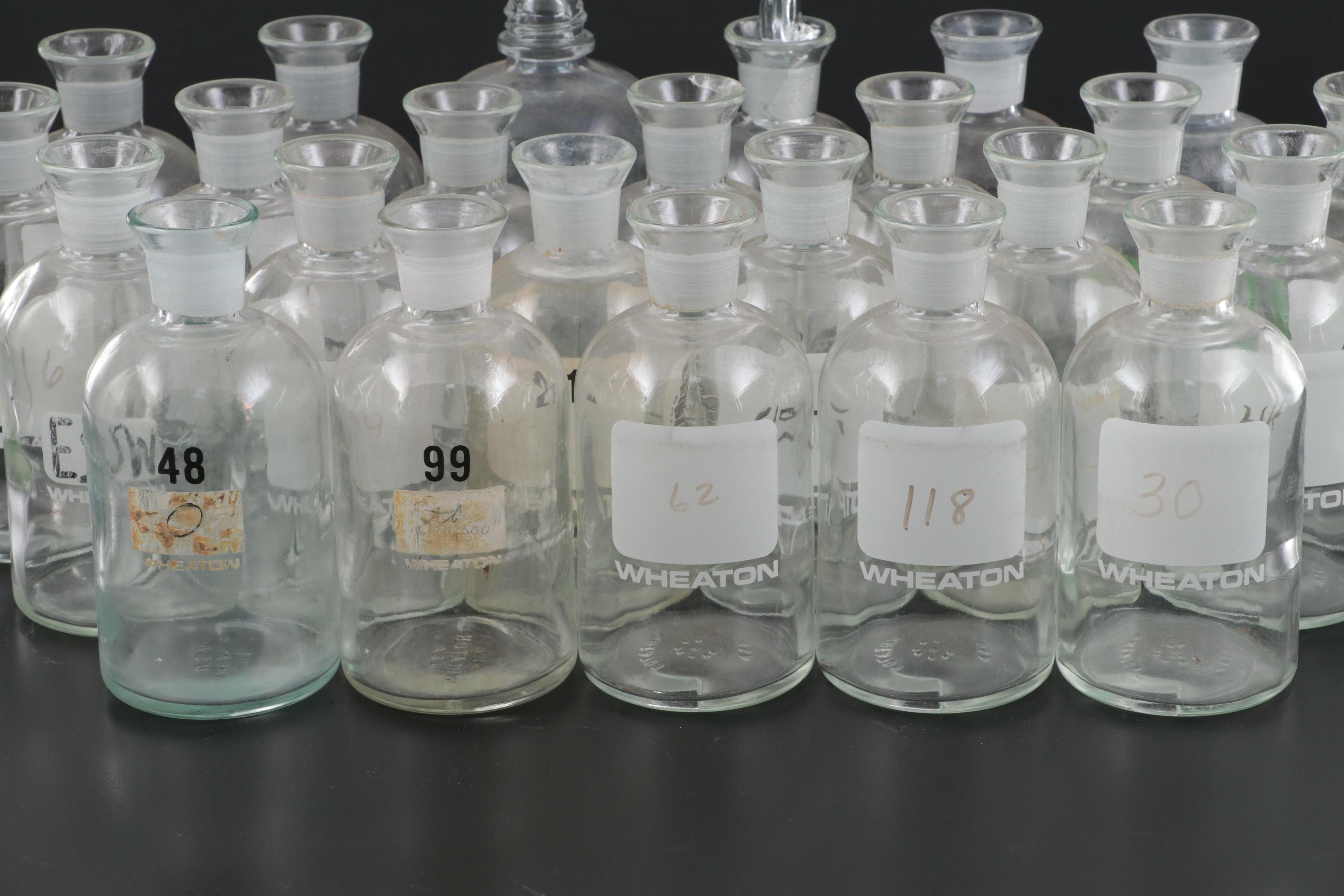 Wheaton and Other Glass Laboratory Bottles
