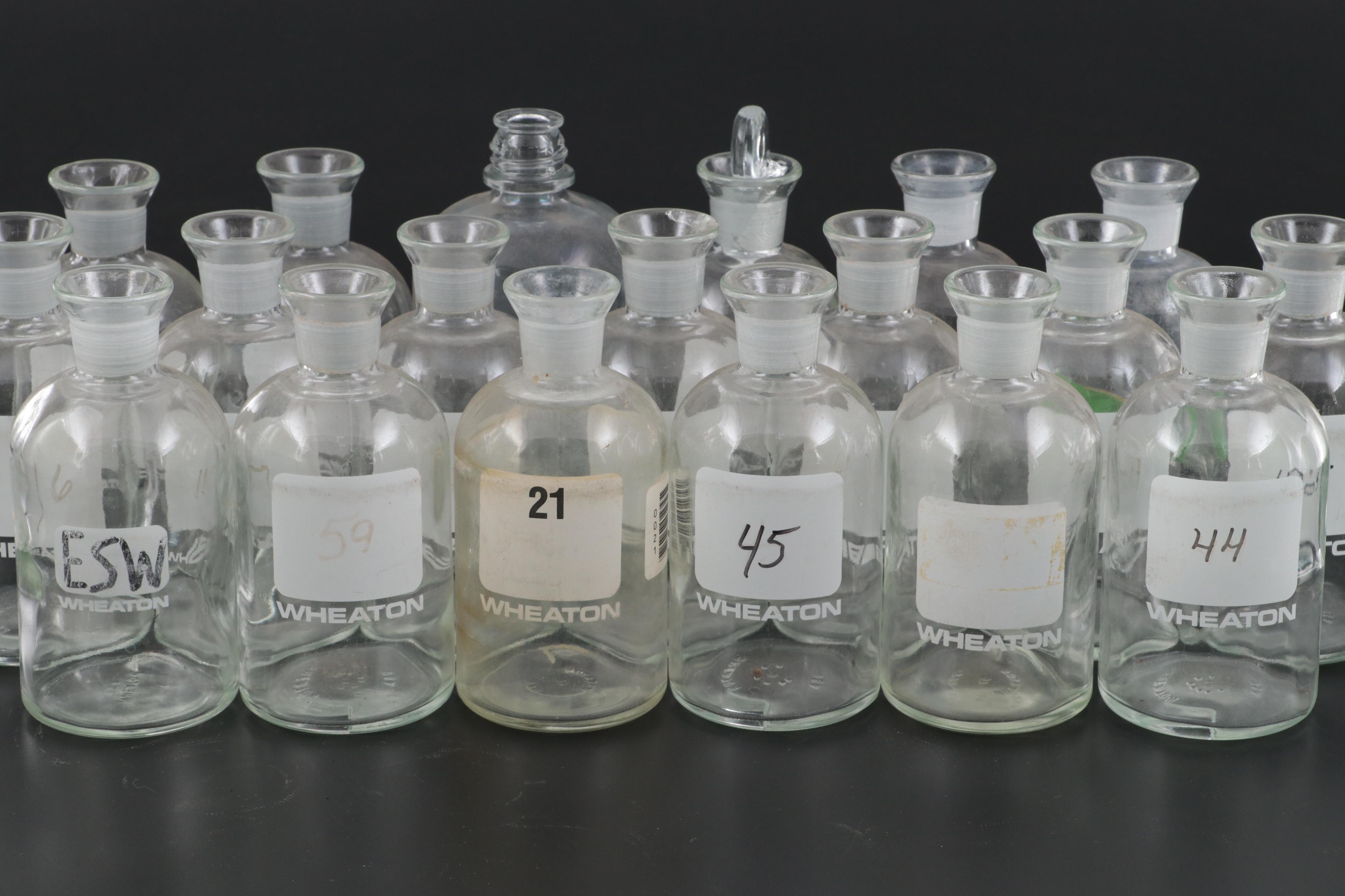 Wheaton and Other Glass Laboratory Bottles