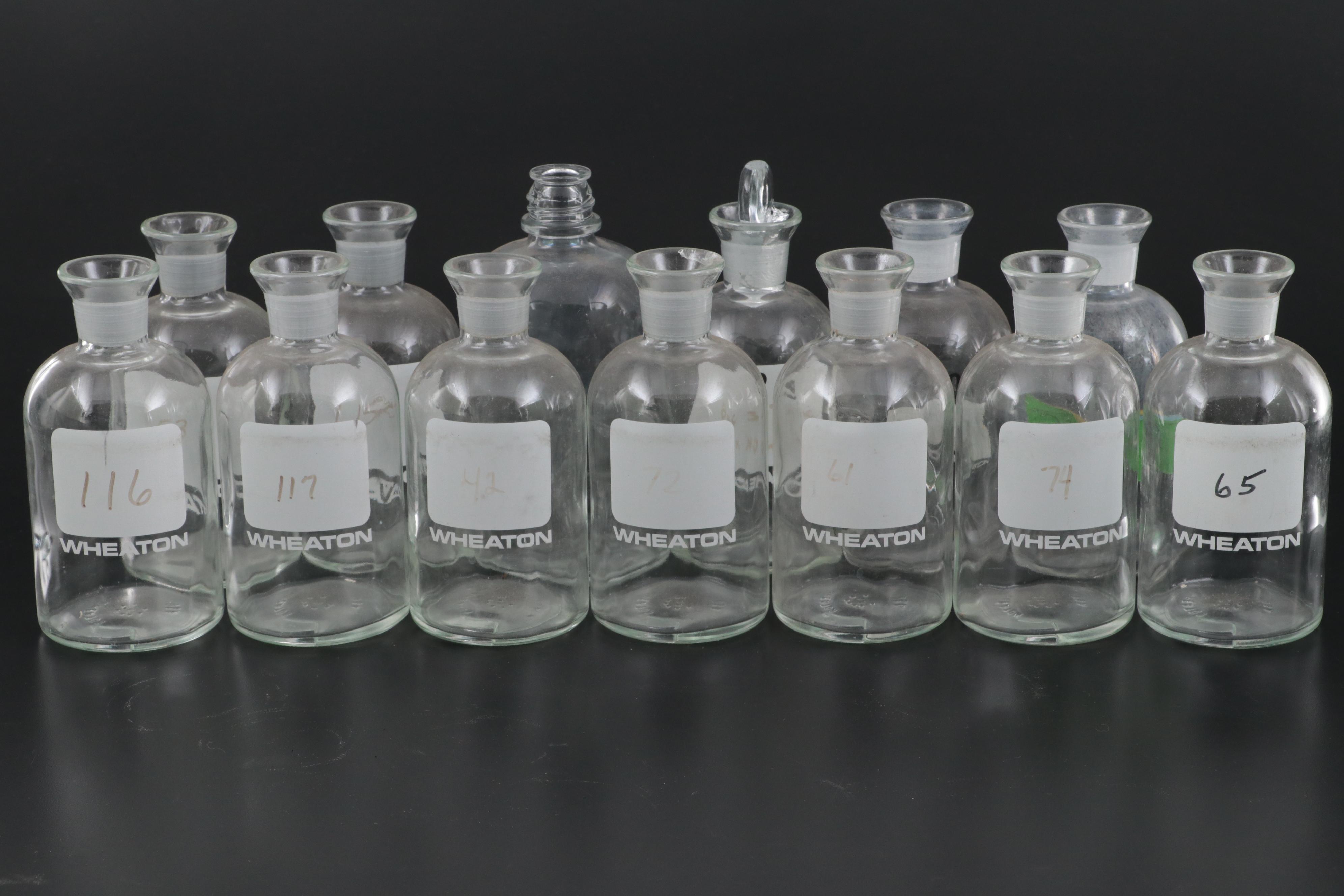 Wheaton and Other Glass Laboratory Bottles