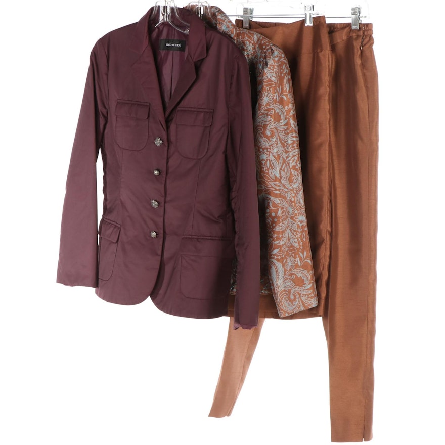 Victor Costa and Giovedi Jackets, Skirt and Pants