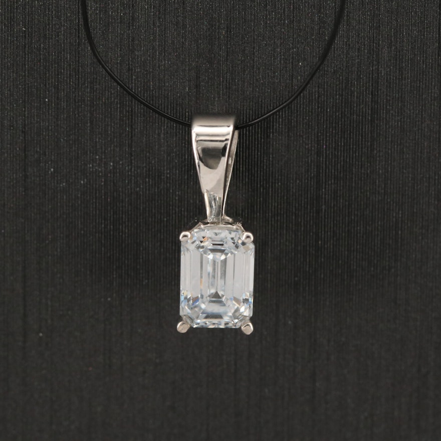 14K 0.59 CT Lab Grown Diamond Pendant