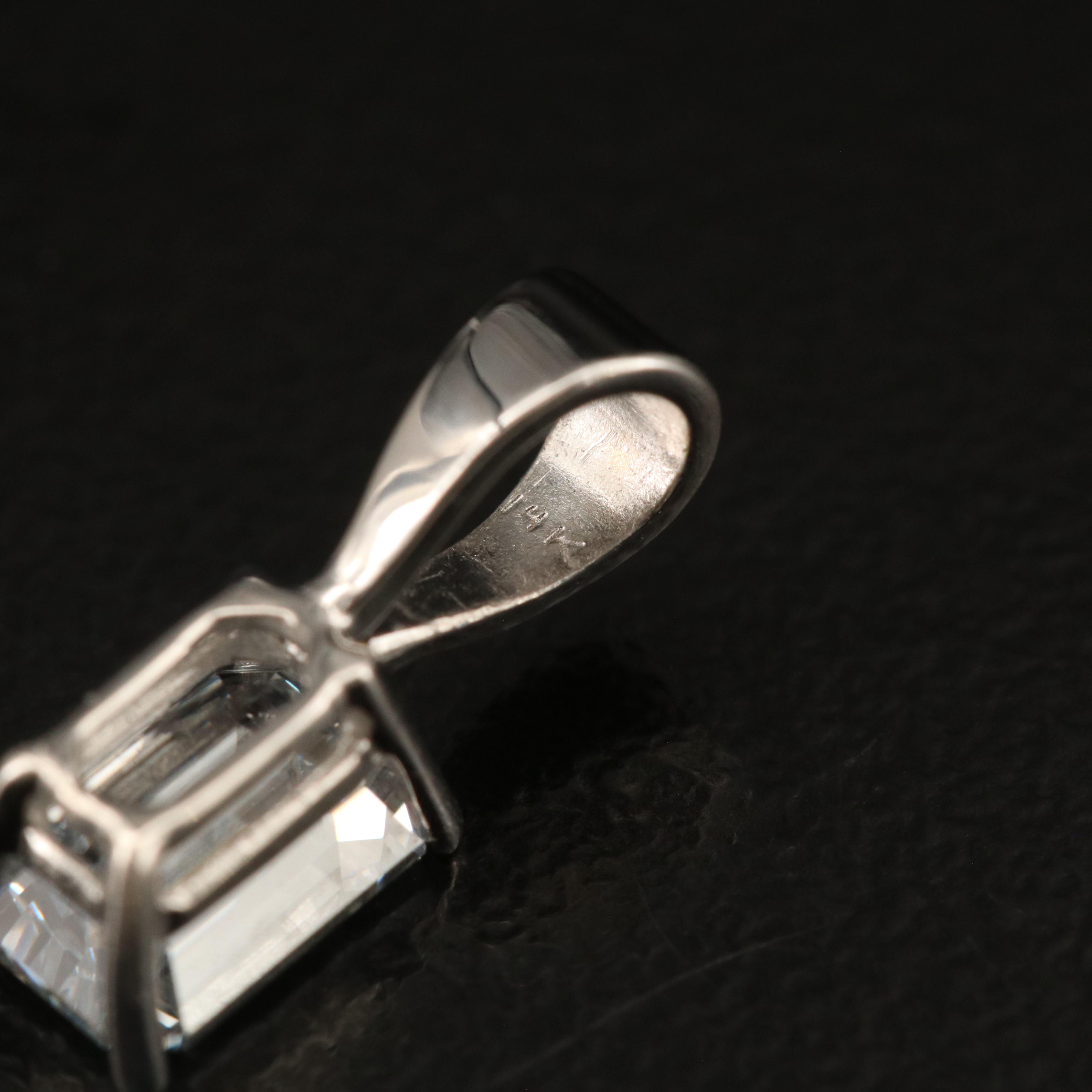 14K 0.59 CT Lab Grown Diamond Pendant