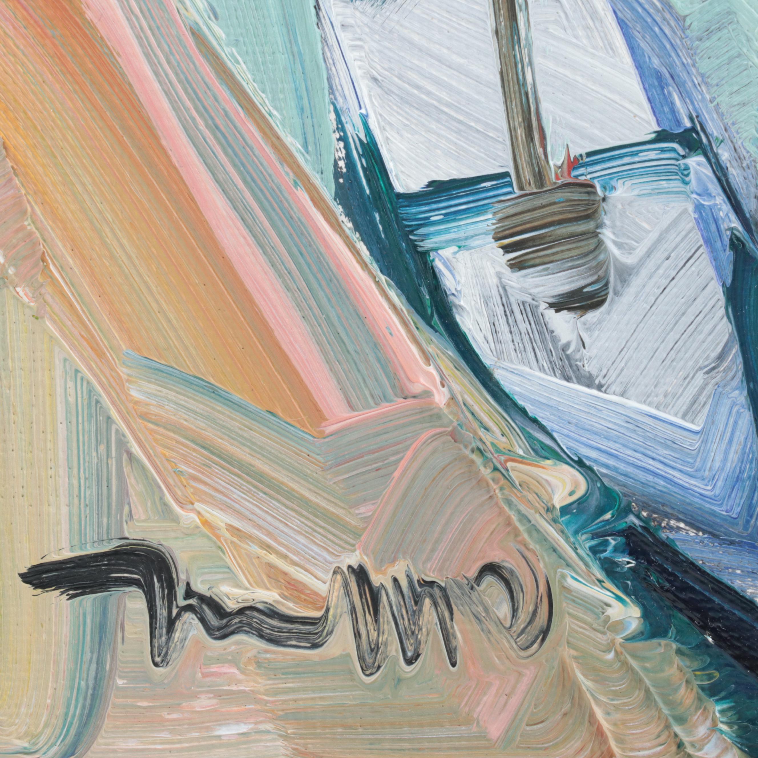 Jose Trujillo Oil Painting "Aimless Sailing," 2022