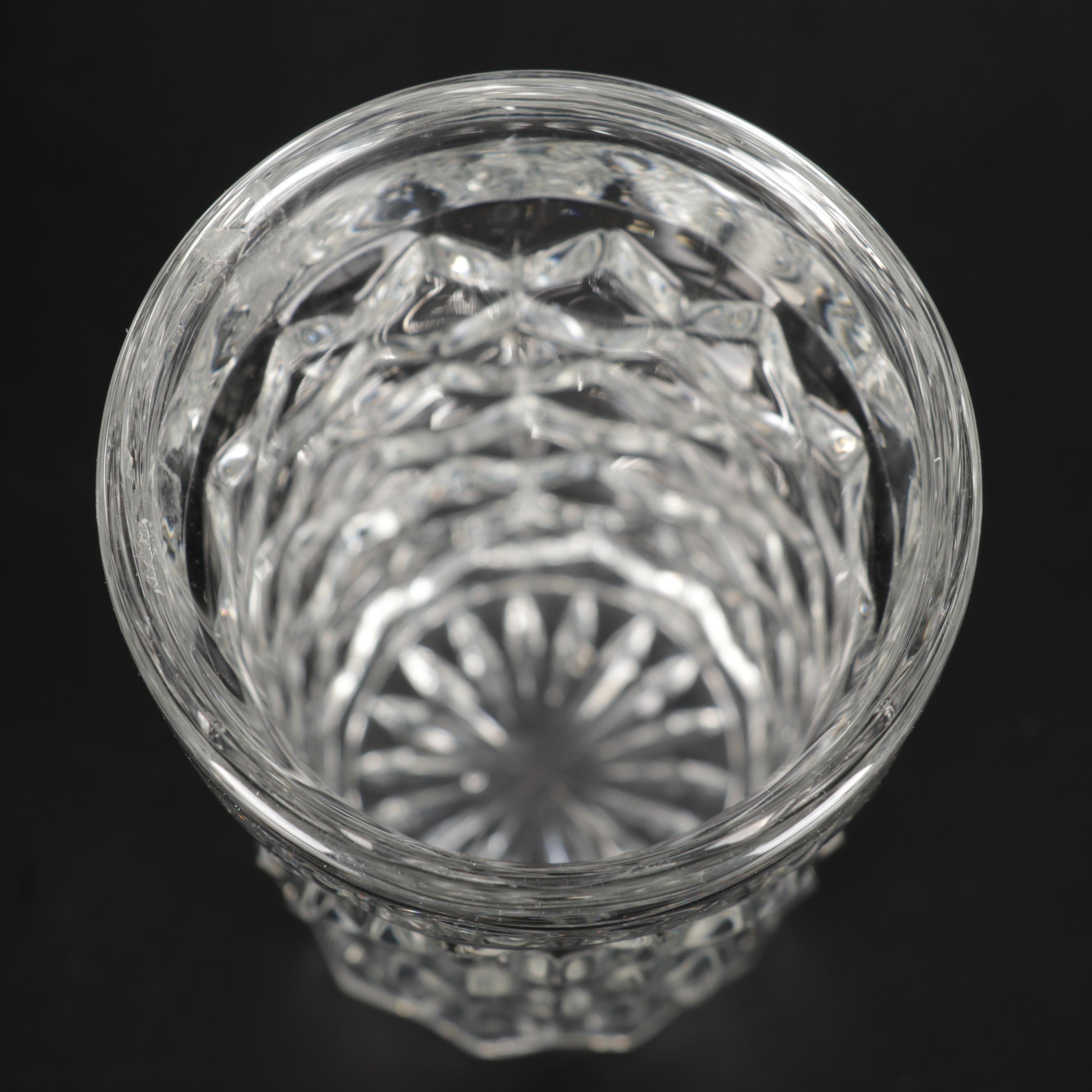 Fostoria "American Clear" Glass Dinnerware and Drinkware, Early to Mid 20th C.