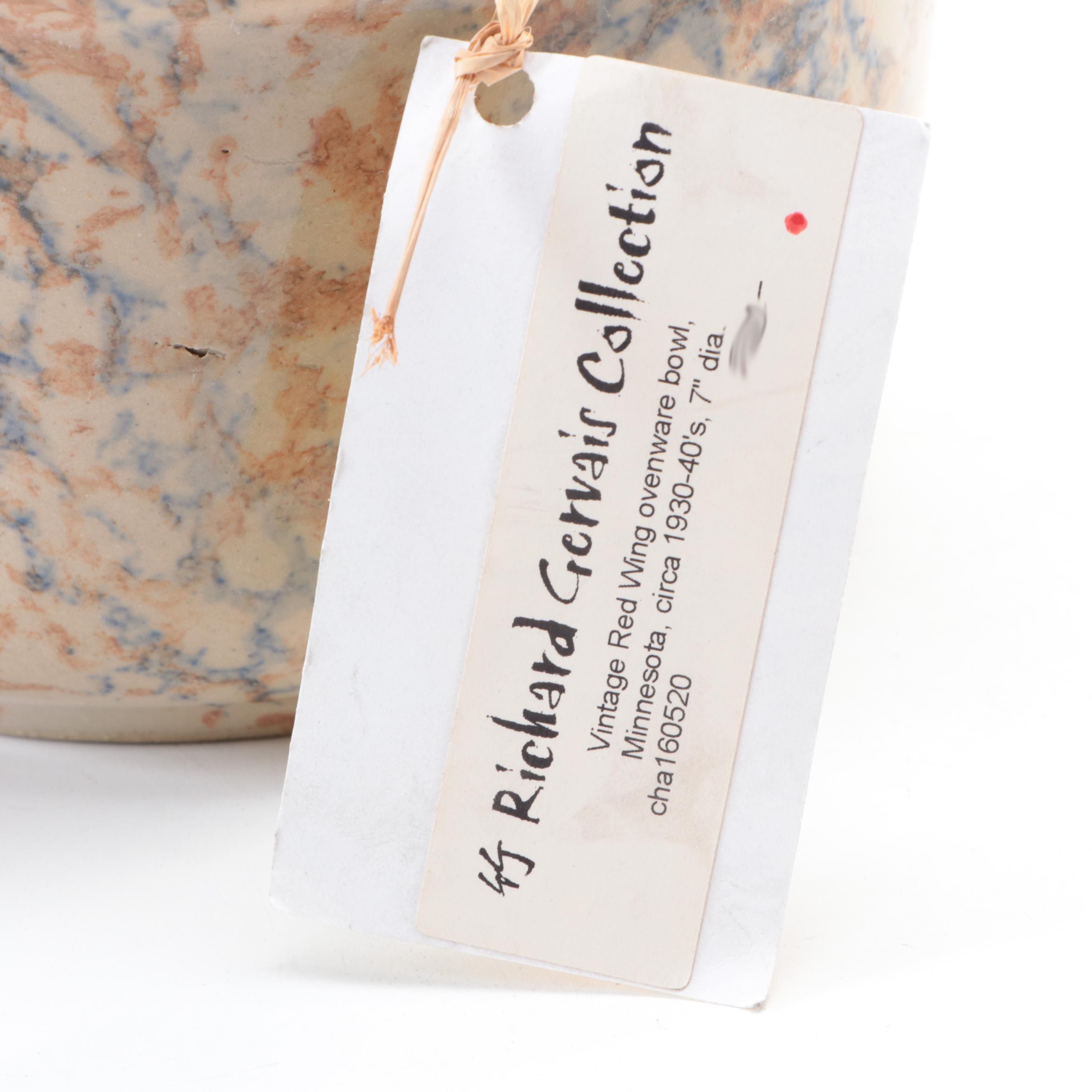 Red Wing Pottery Sponge Ware Ovenware Bowl and Other Pitchers