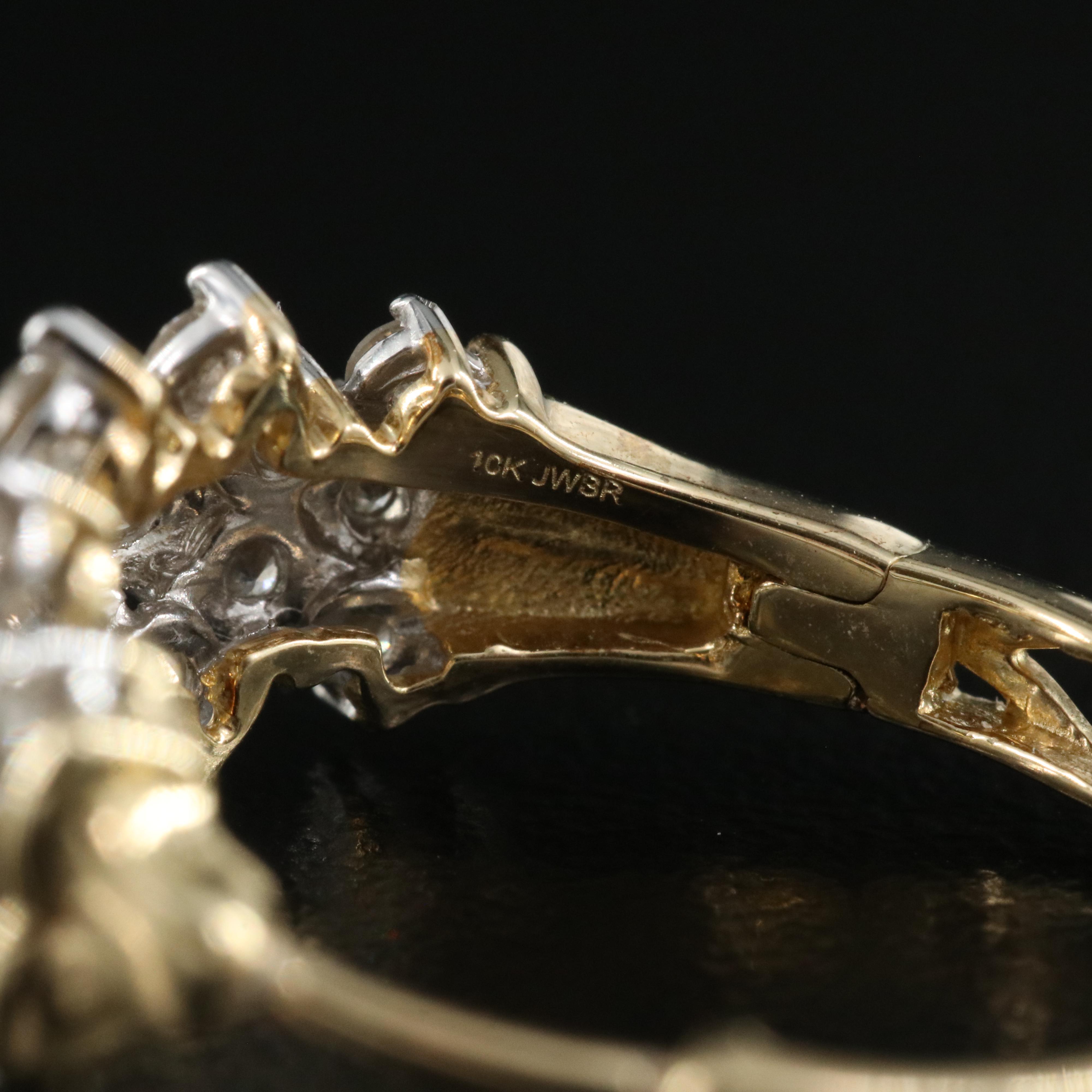 10K 2.00 CTW Diamond Hoop Earrings