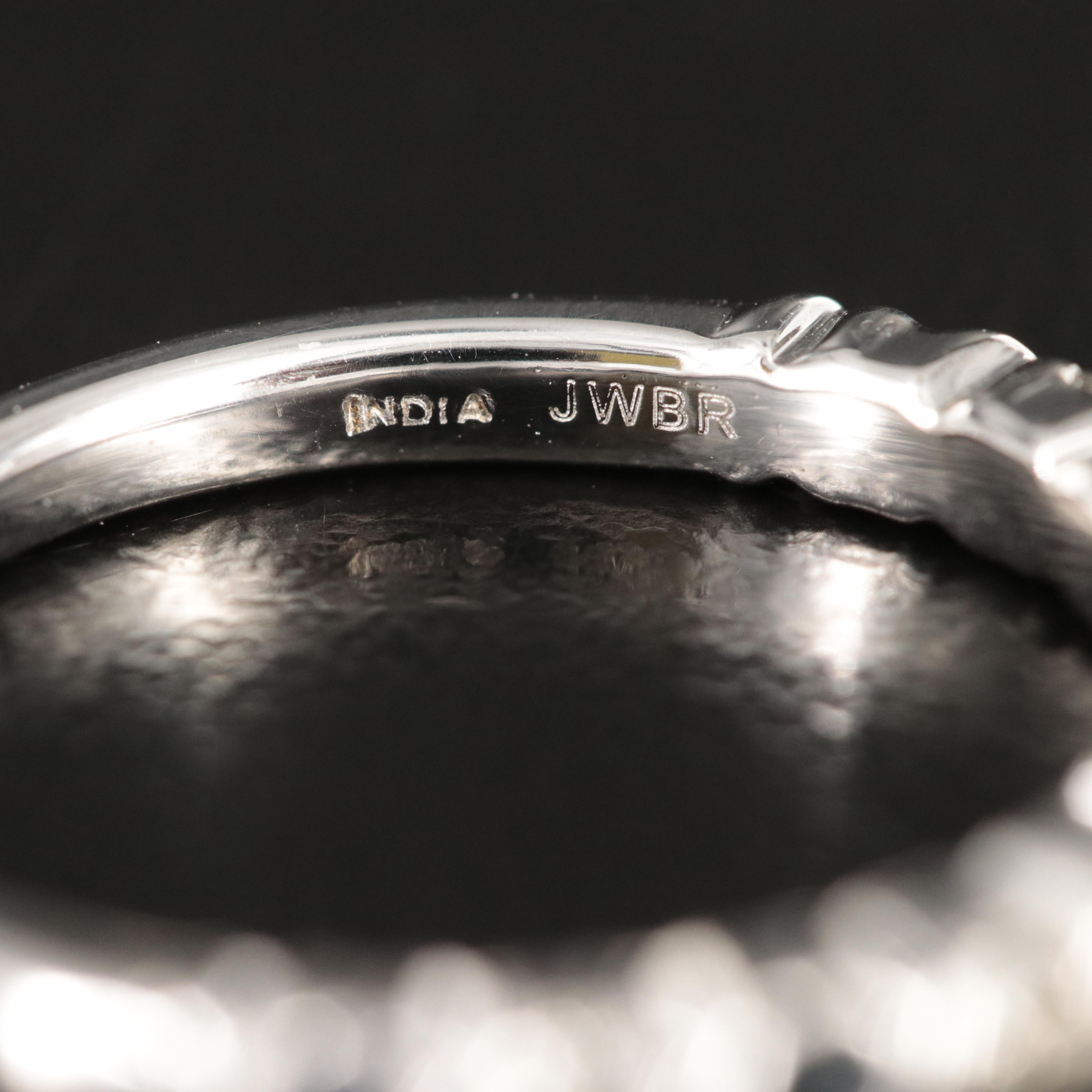 10K 0.21 CTW Diamond and Sapphire Ring