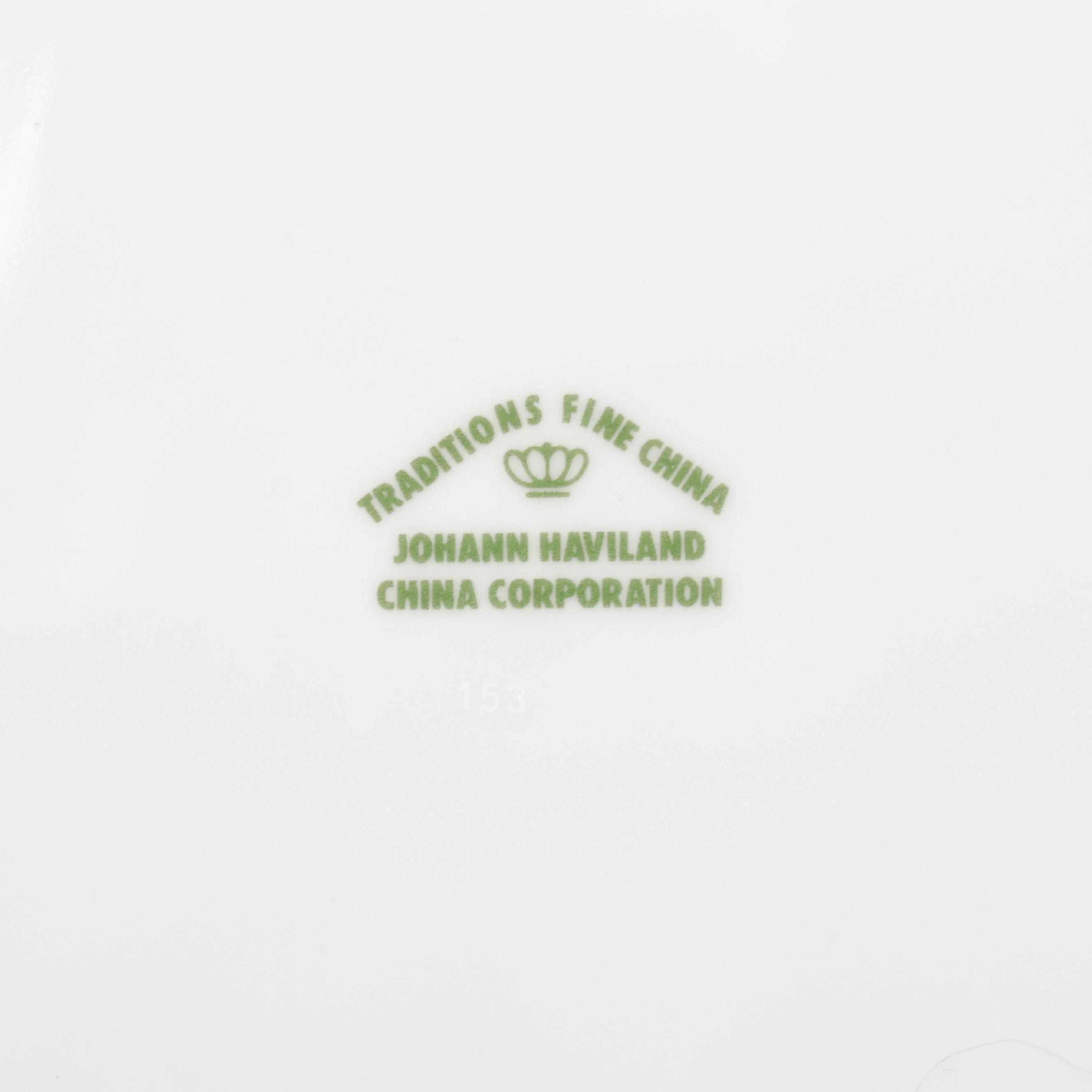 Johann Haviland "Blue Garland" Bone China Dinnerware, 1974-1990