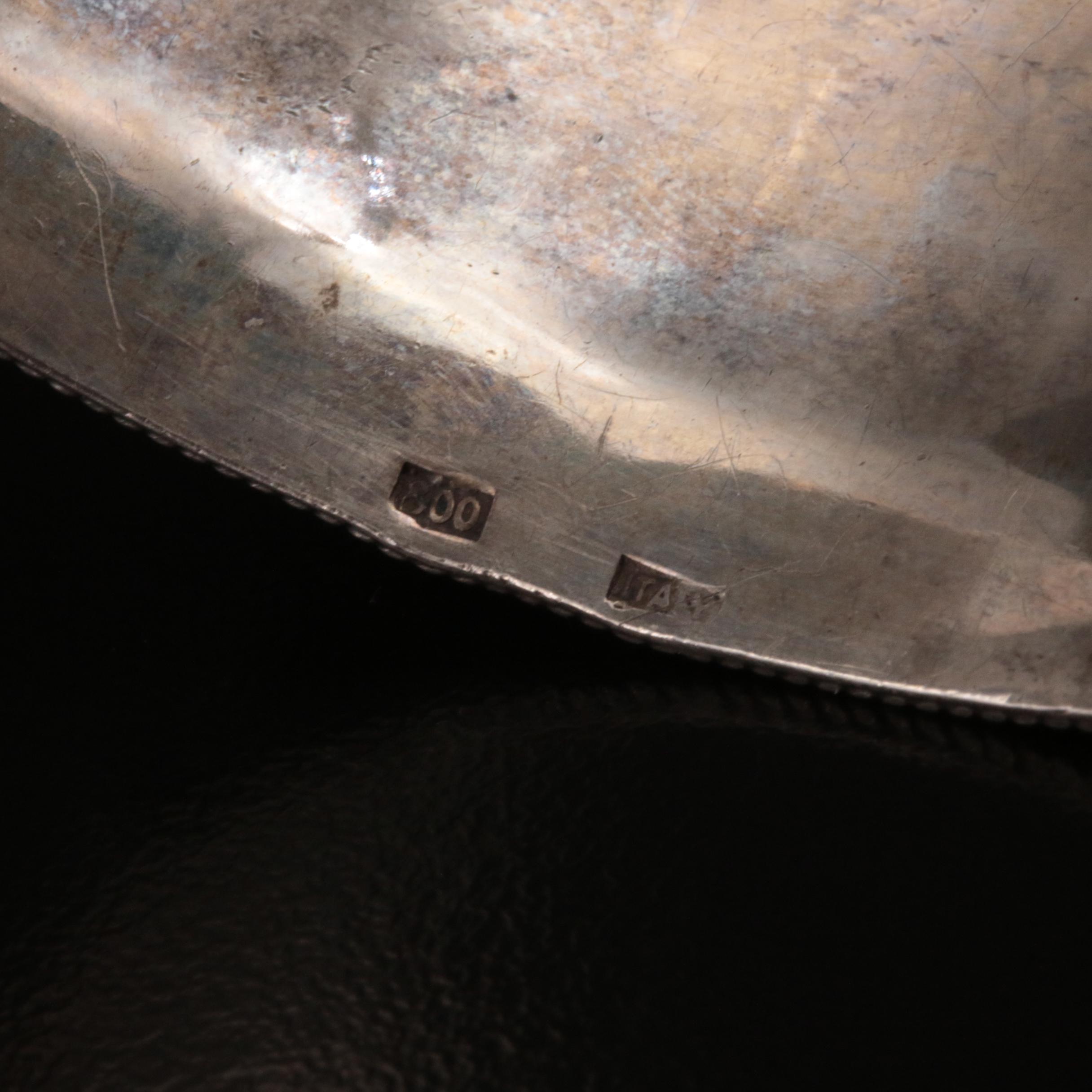 Italian 800 Silver Turquoise Bangle