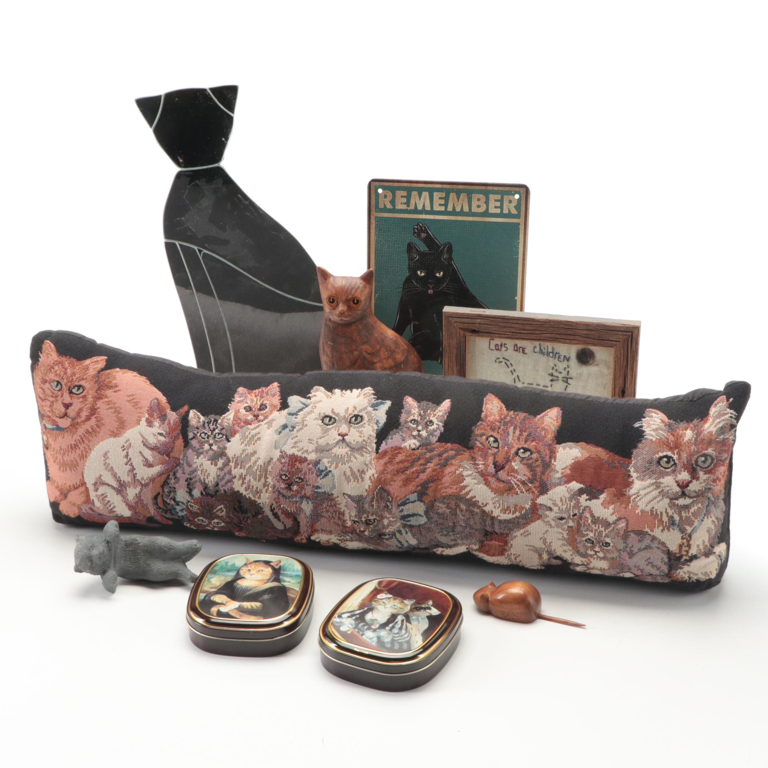 Giclée on Aluminum, Sampler and Other Cat Related Decor Items